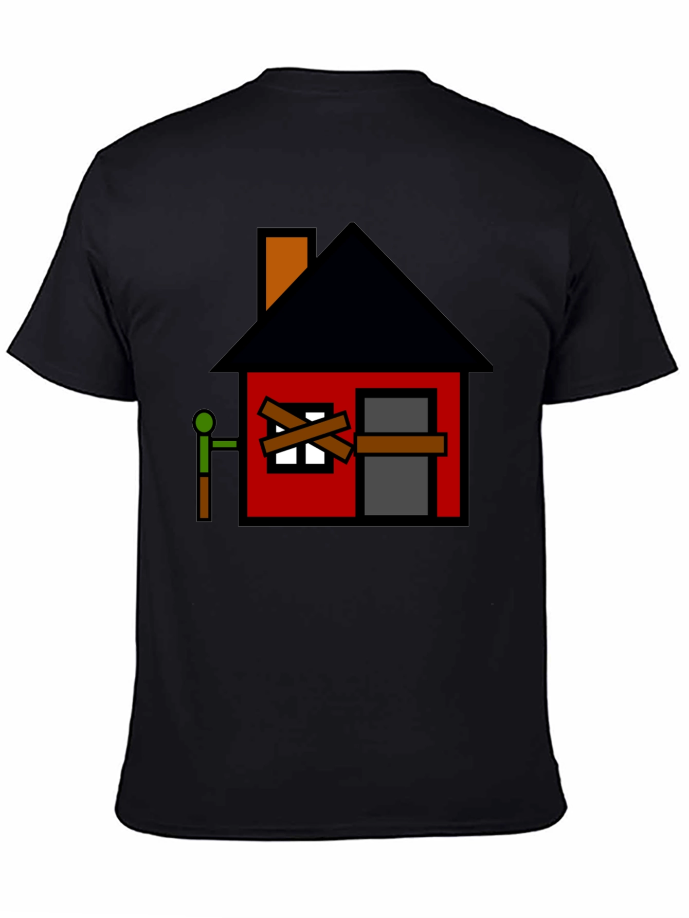 Boarded Up House Graphic T-Shirt