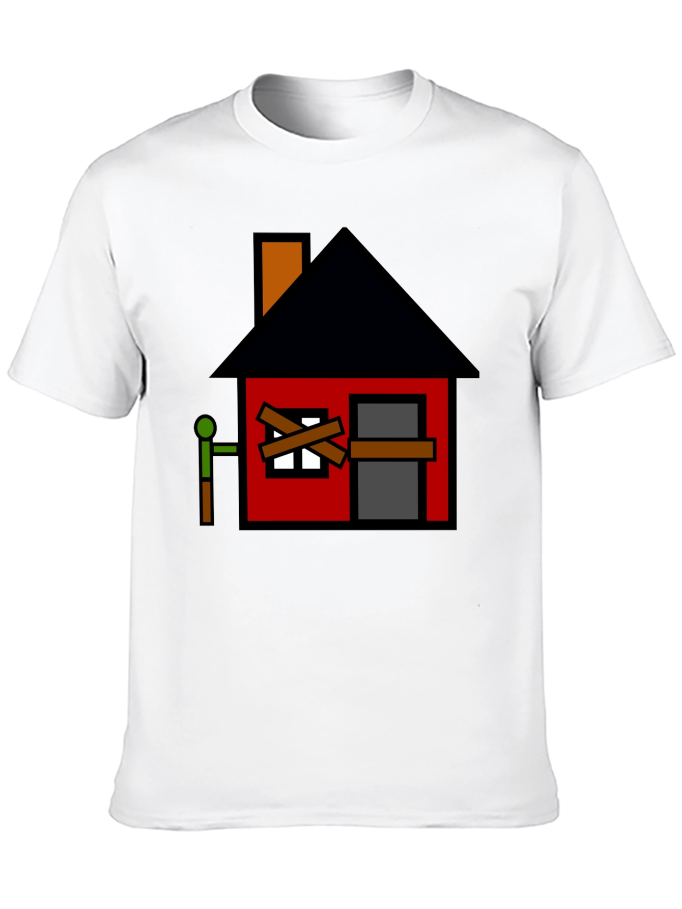 Boarded Up House Graphic T-Shirt