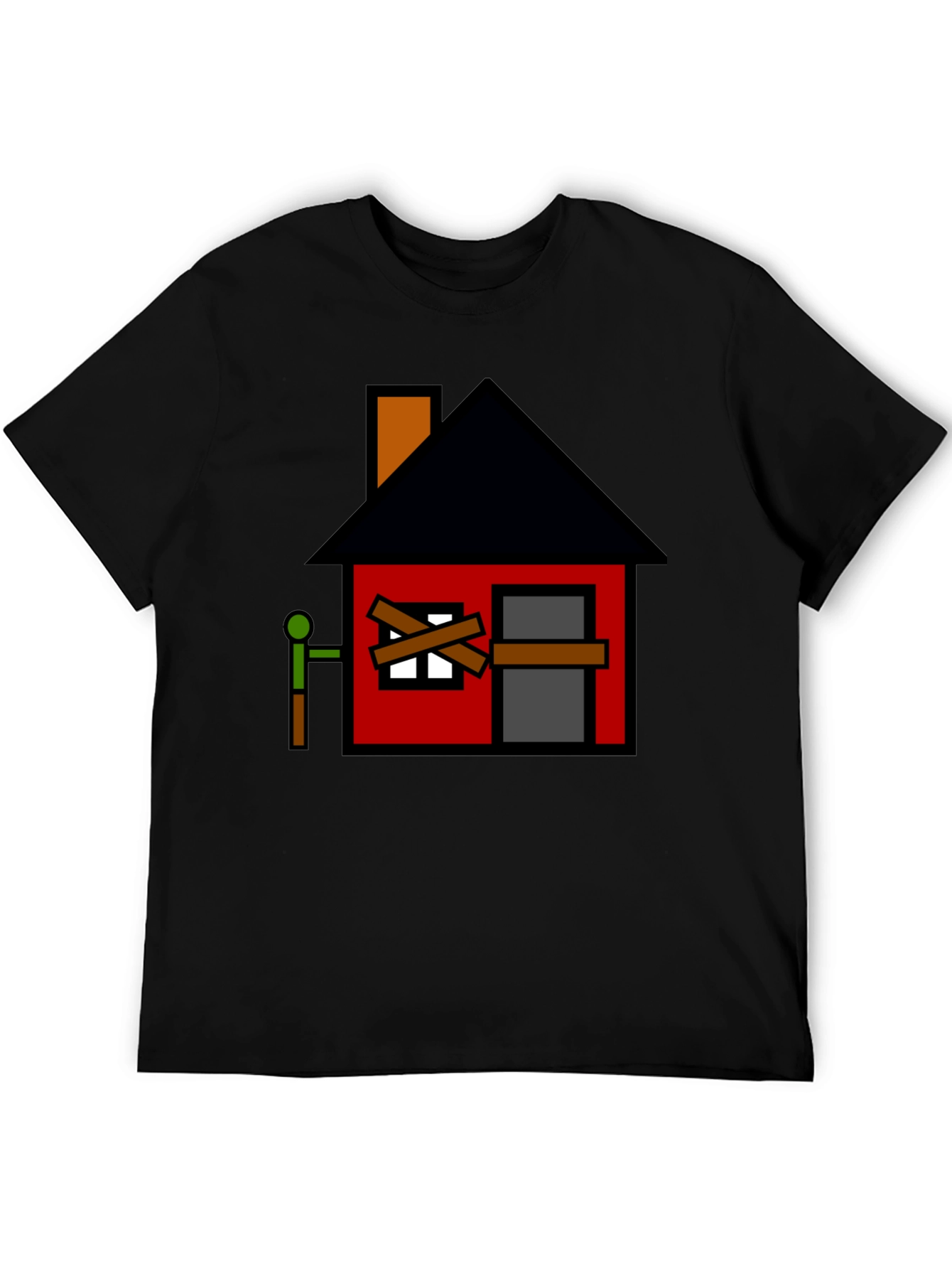 Boarded Up House Graphic T-Shirt