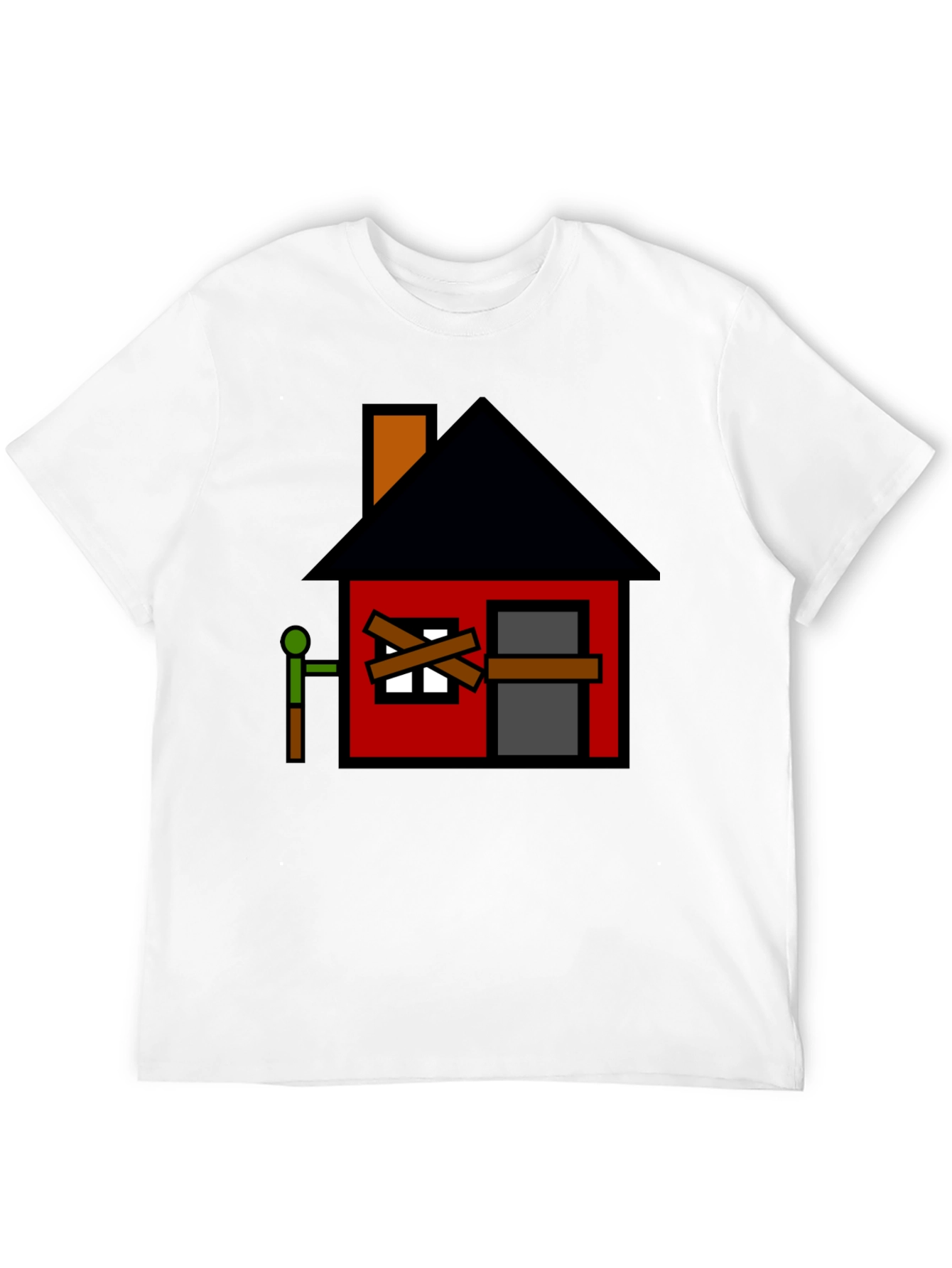 Boarded Up House Graphic T-Shirt