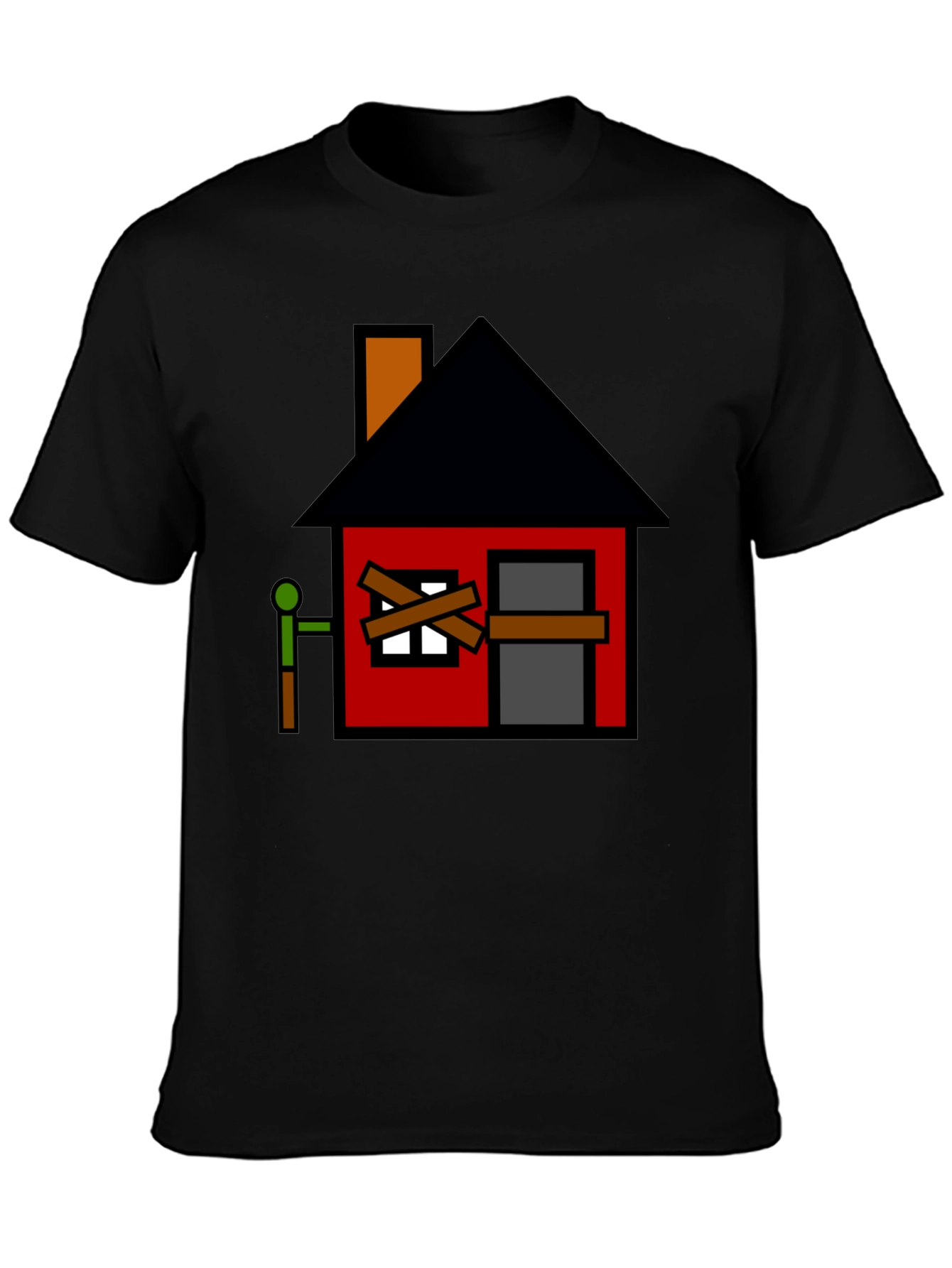 Boarded Up House Graphic T-Shirt