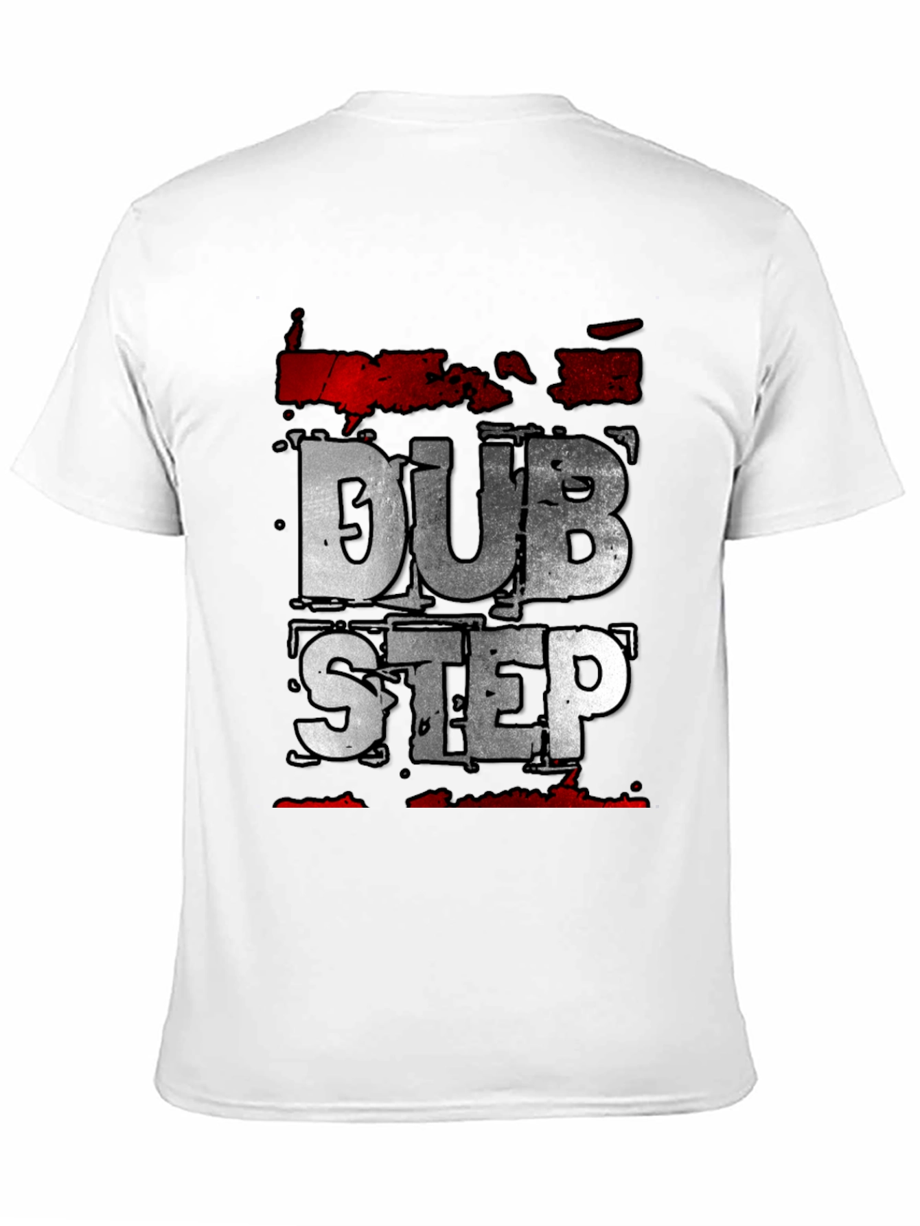 Dubstep Graphic Tee - Black Crew Neck
