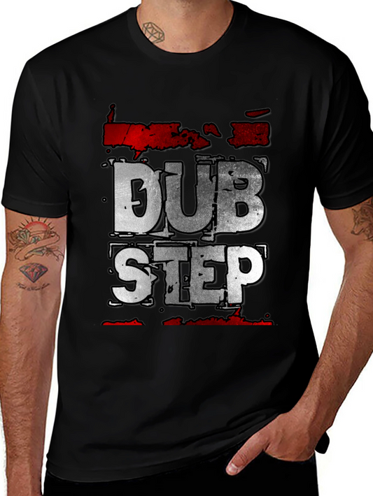 Dubstep Graphic Tee - Black Crew Neck