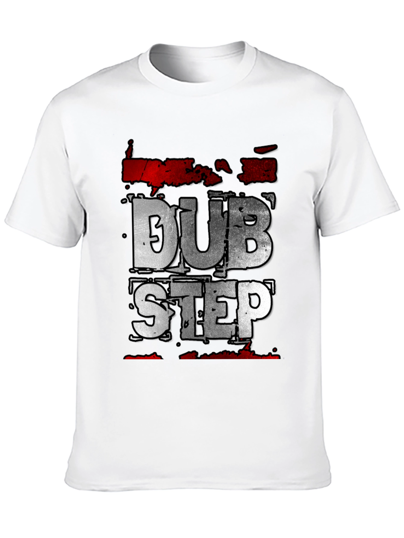 Dubstep Graphic Tee - Black Crew Neck