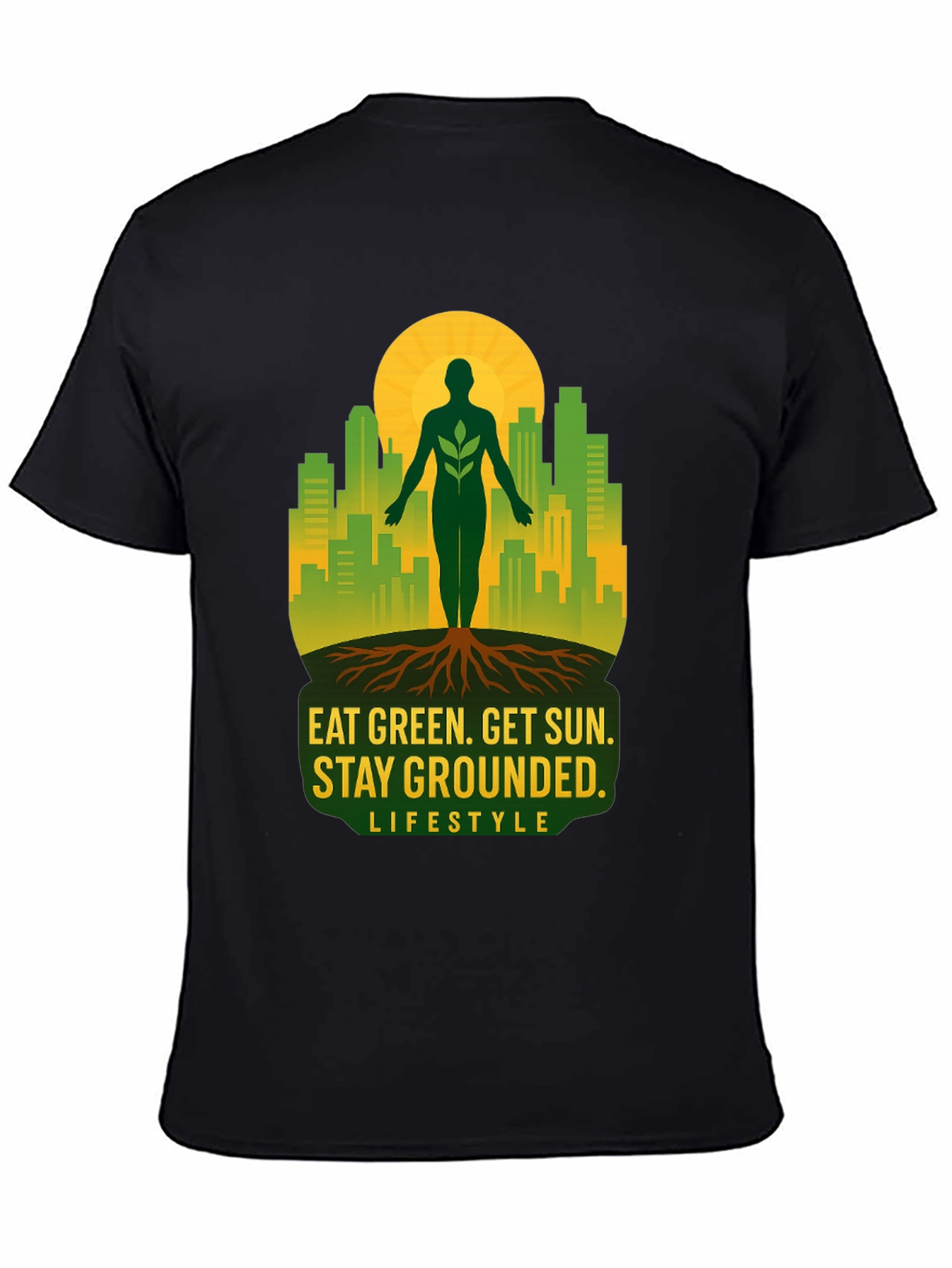 Eat Green Stay Grounded Graphic Tee