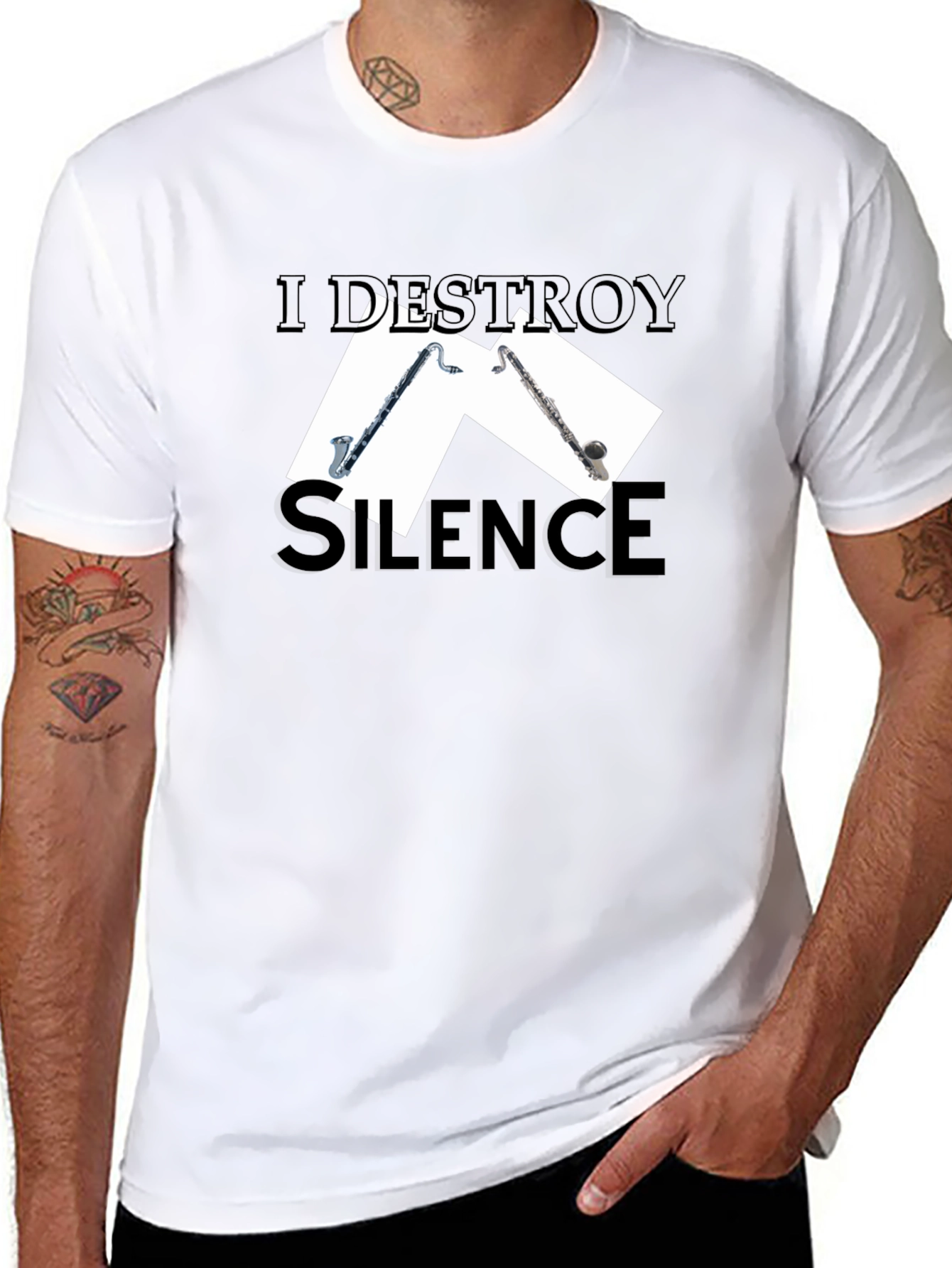 I Destroy Silence Musician T-Shirt