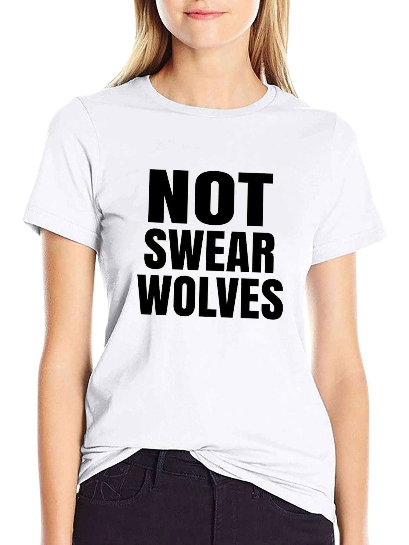 Not Swear Wolves Graphic Tee