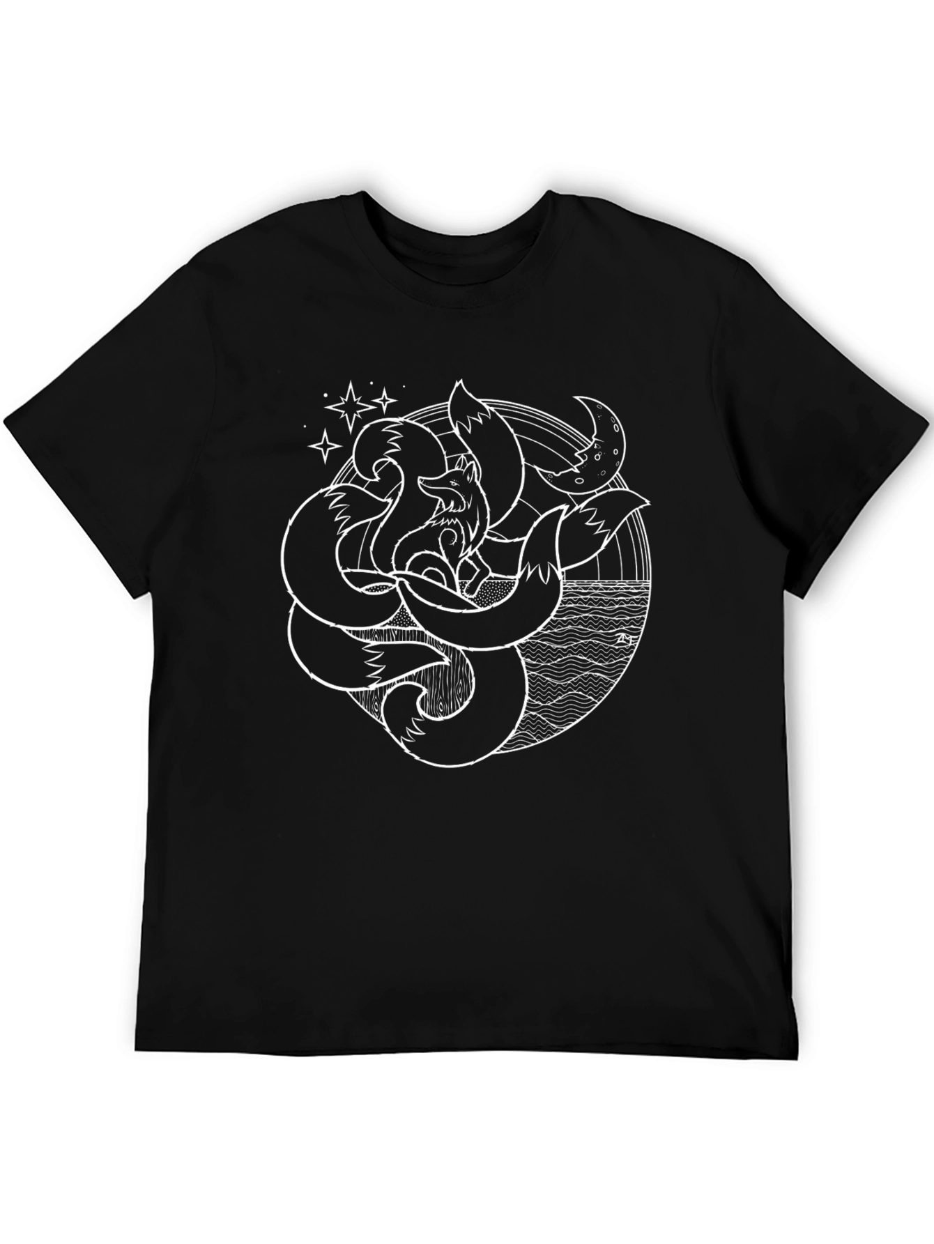 Mystic Nine-Tailed Fox Graphic Tee