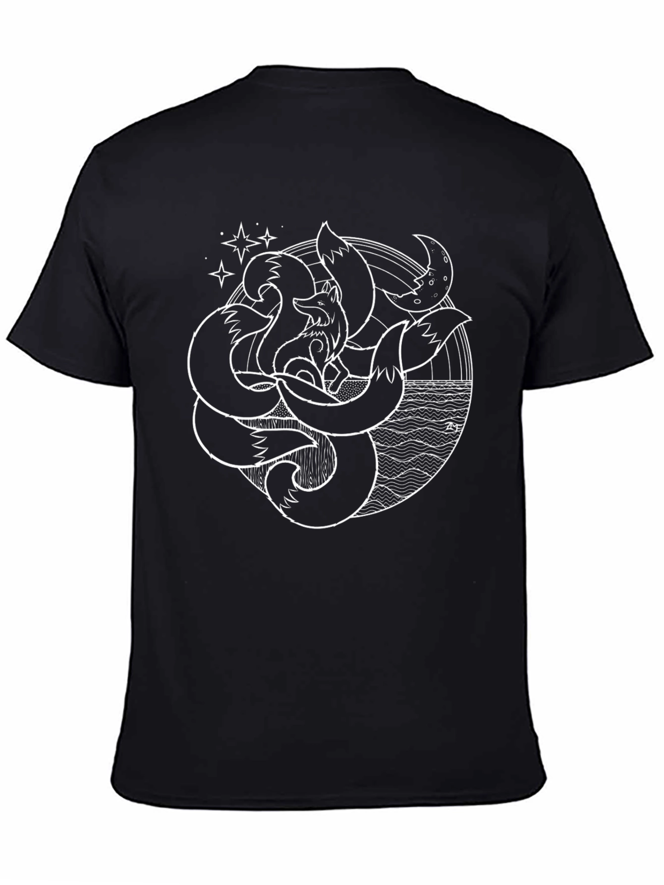 Mystic Nine-Tailed Fox Graphic Tee