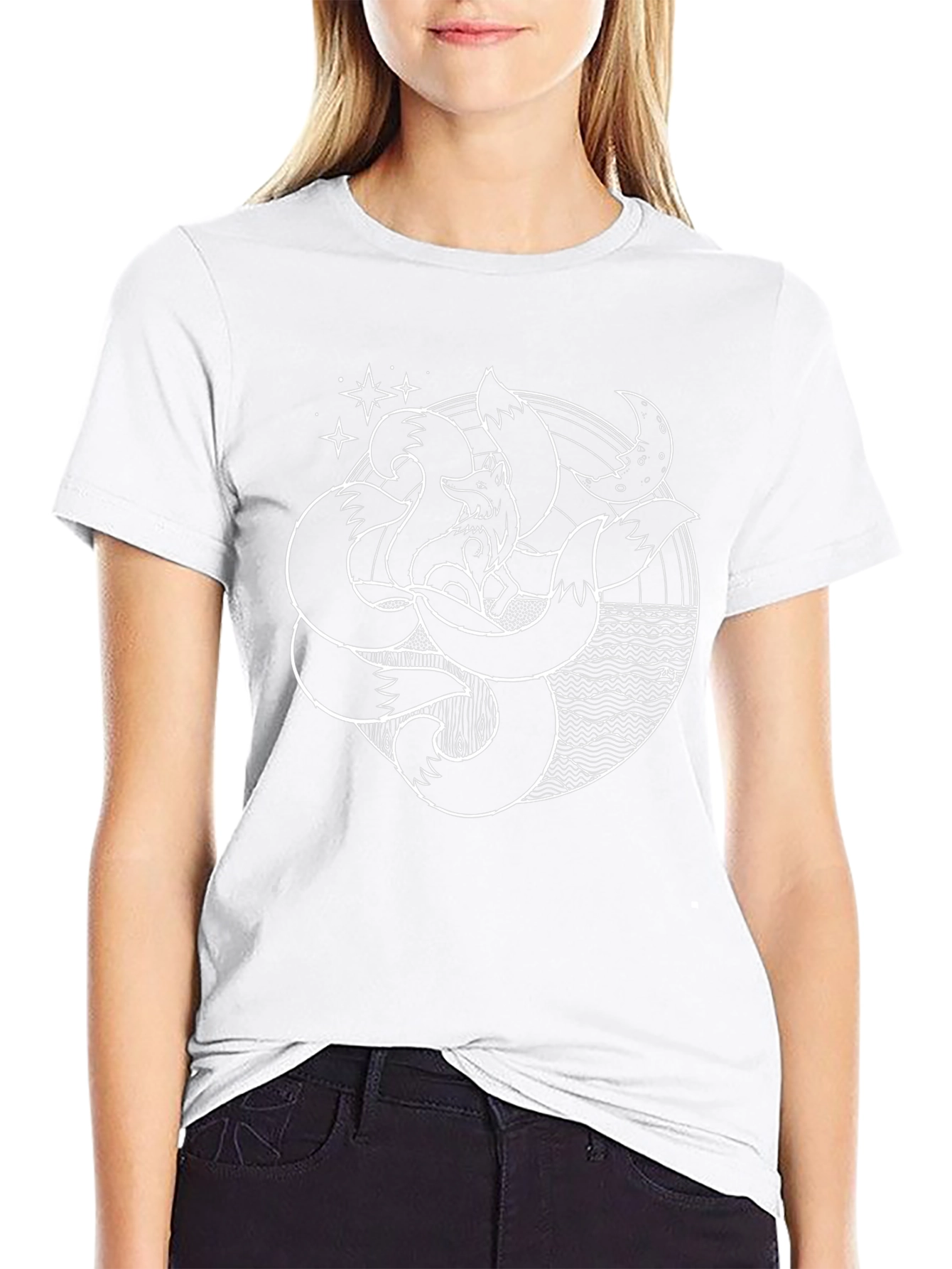 Mystic Nine-Tailed Fox Graphic Tee