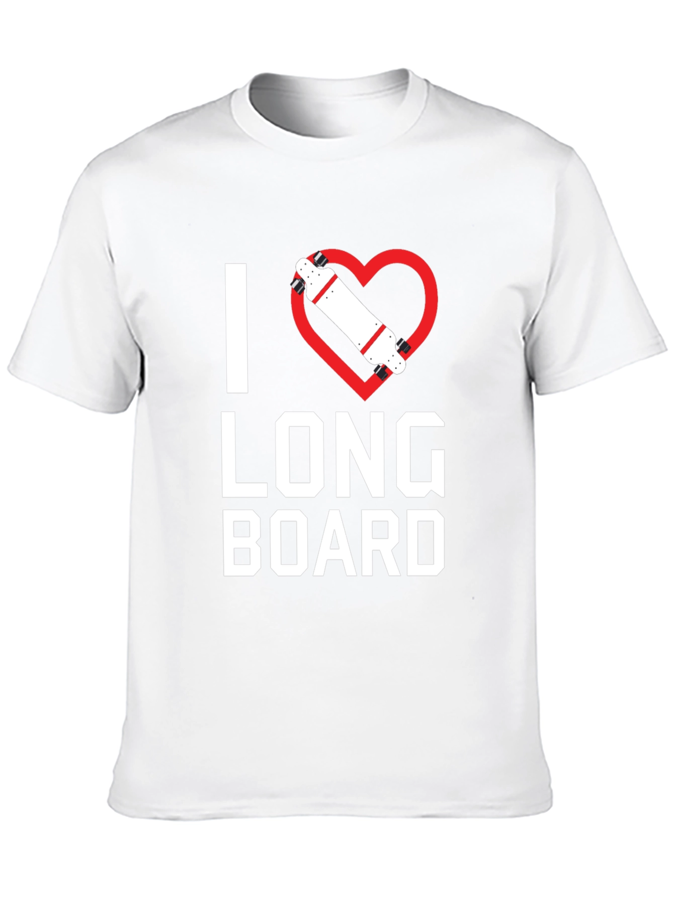 I Heart Longboard Graphic T-Shirt