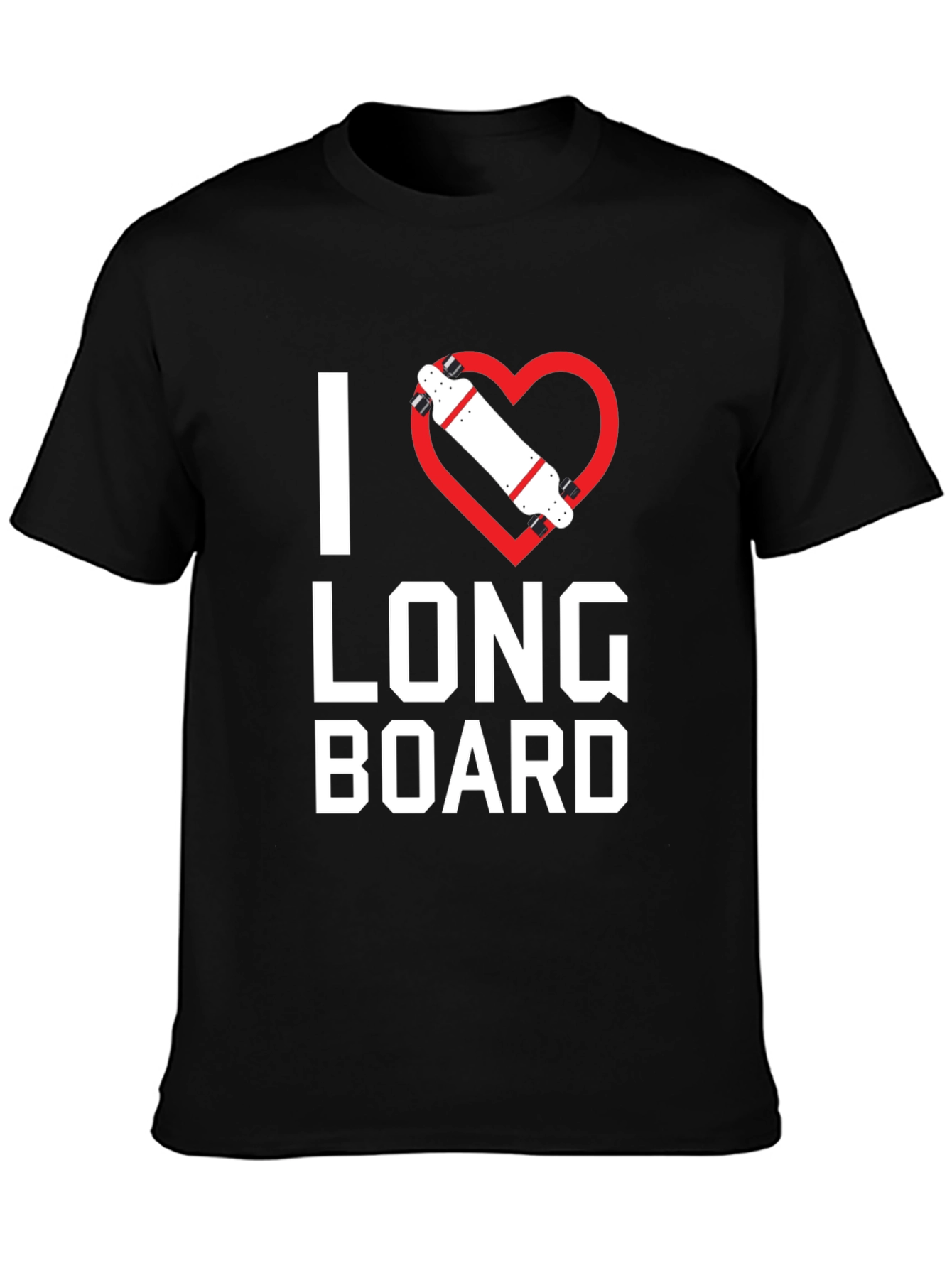 I Heart Longboard Graphic T-Shirt