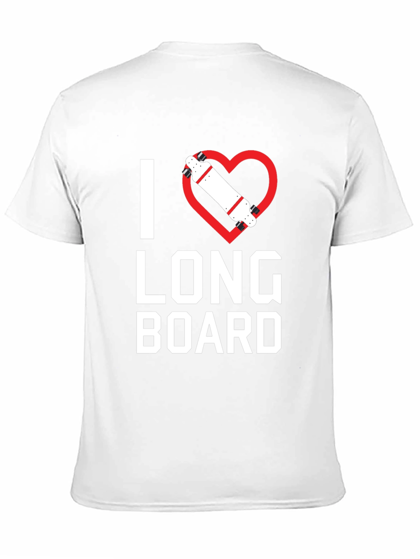 I Heart Longboard Graphic T-Shirt