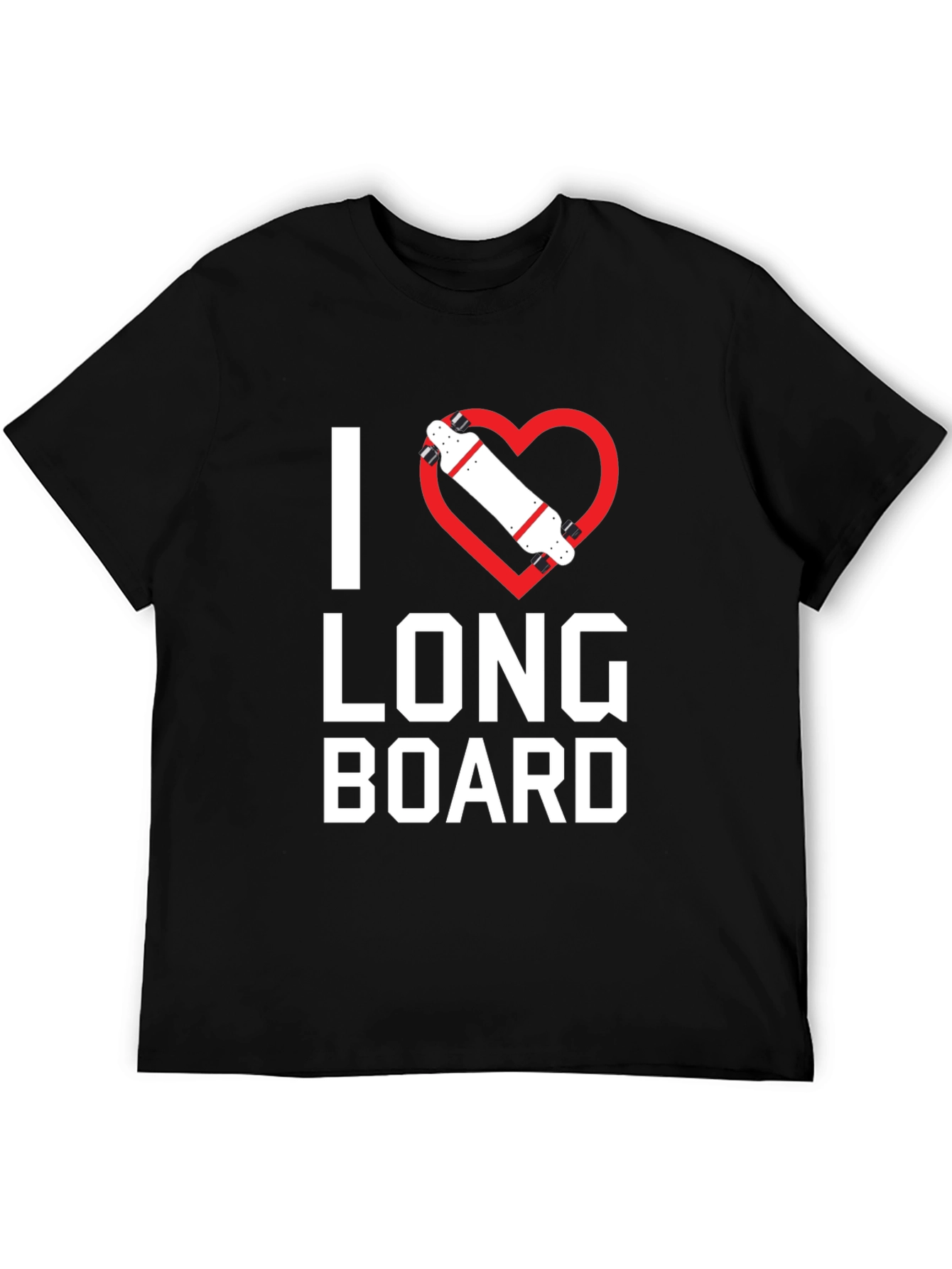 I Heart Longboard Graphic T-Shirt