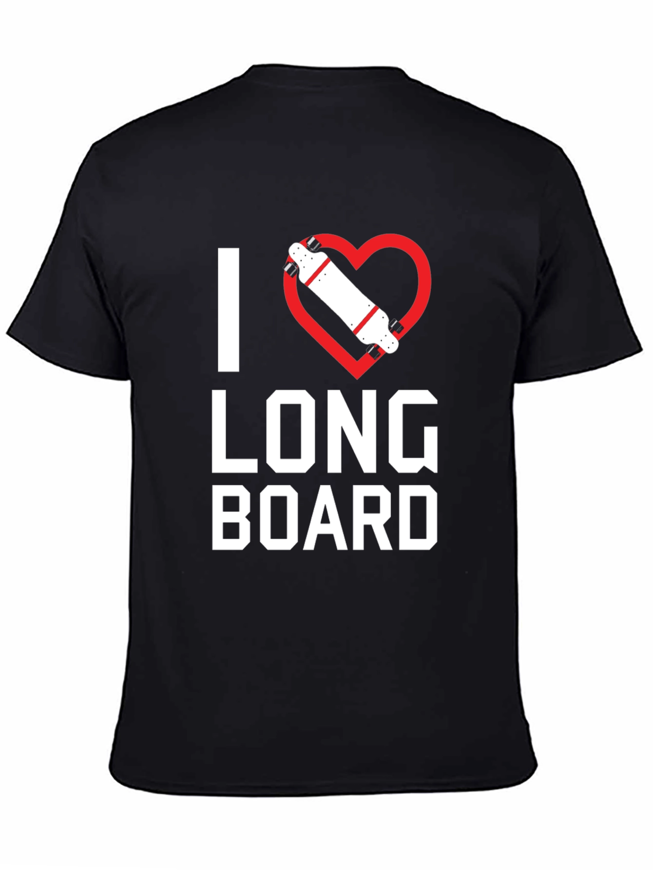 I Heart Longboard Graphic T-Shirt