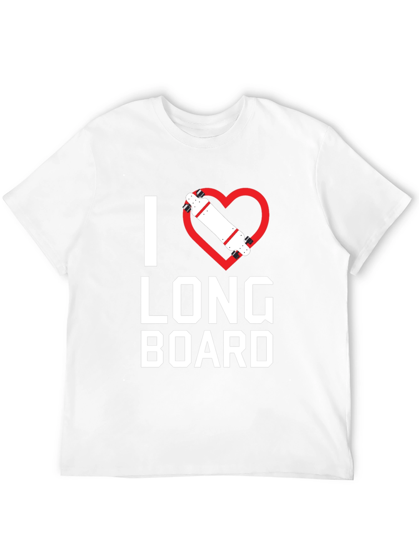 I Heart Longboard Graphic T-Shirt