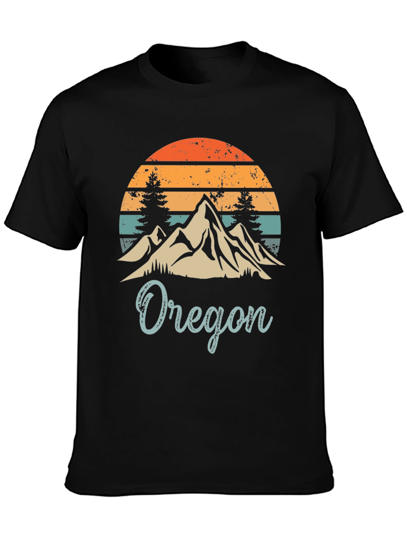 Oregon Mountain Sunset Graphic Tee