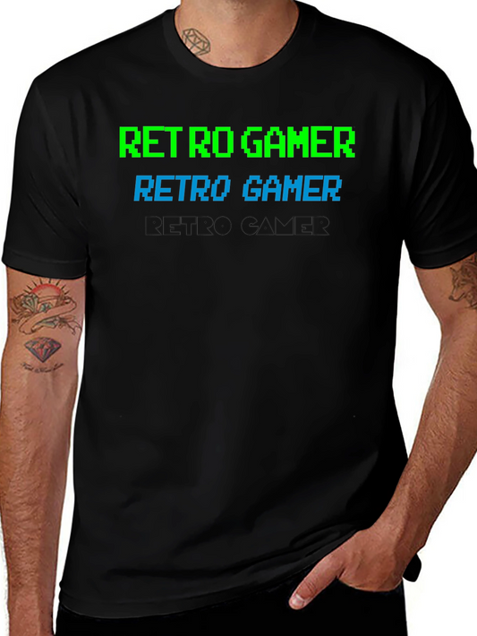 Retro Gamer Graphic Tee - Classic Pixelated Design