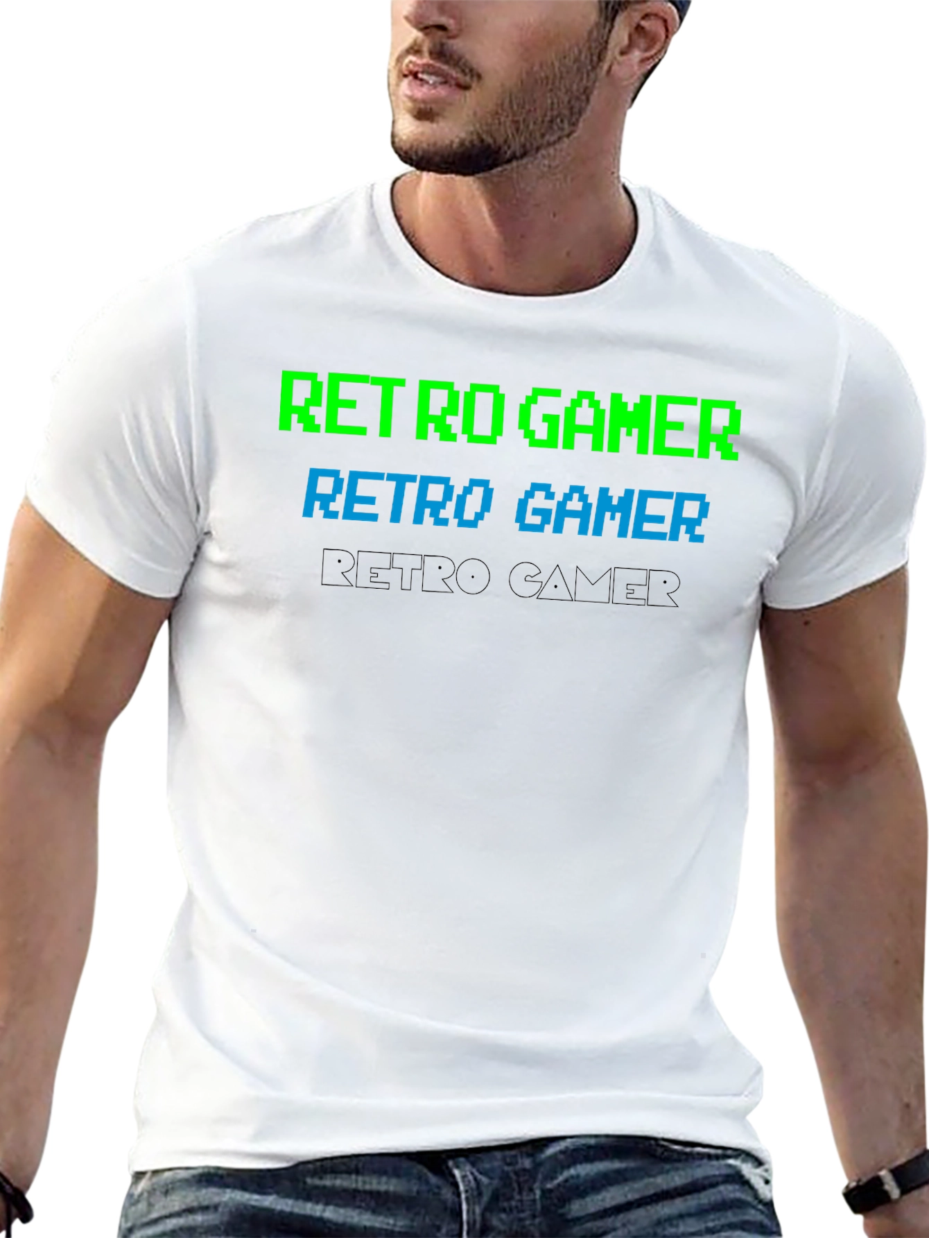 Retro Gamer Graphic Tee - Classic Pixelated Design