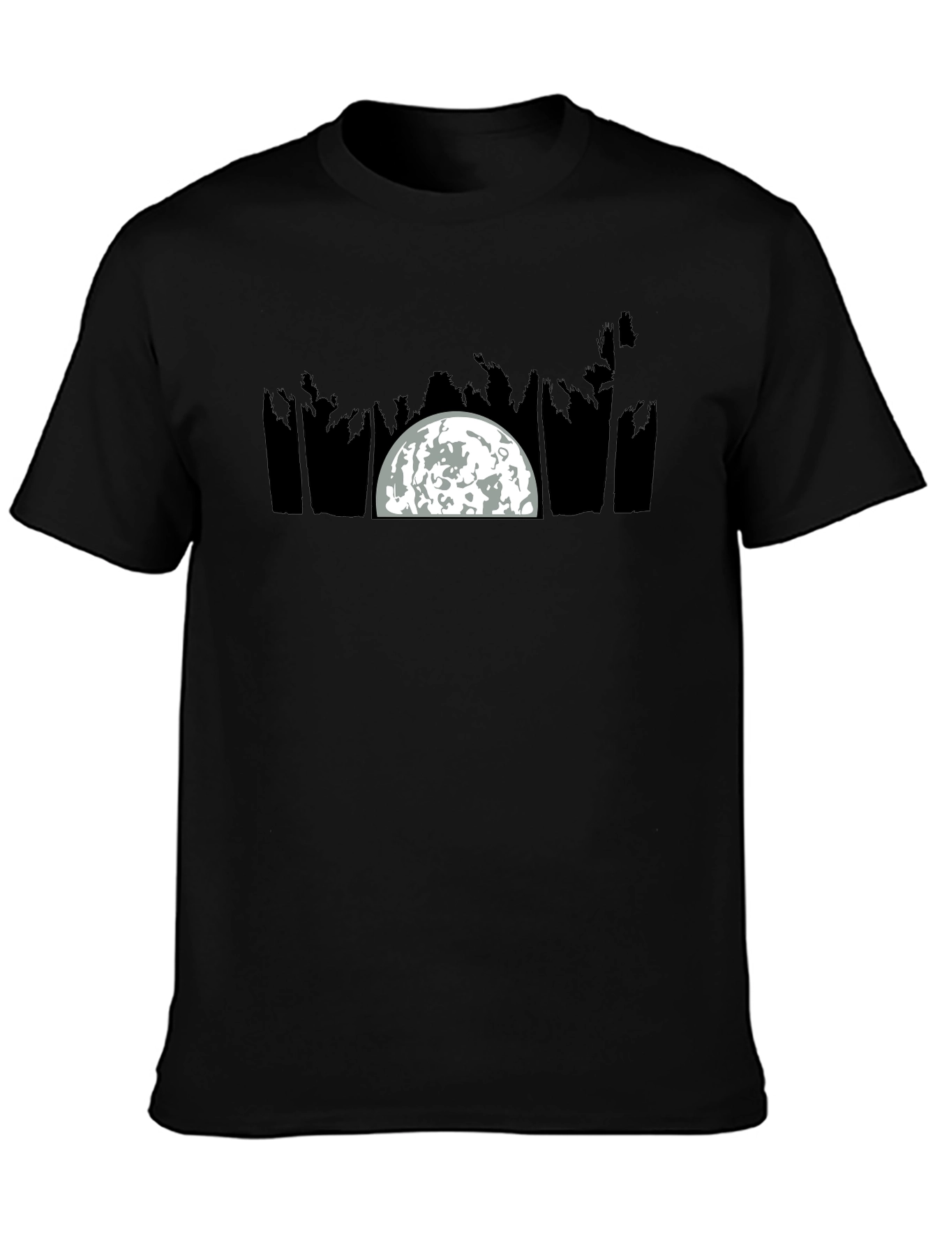 Moonlit Palm Tree Graphic Tee