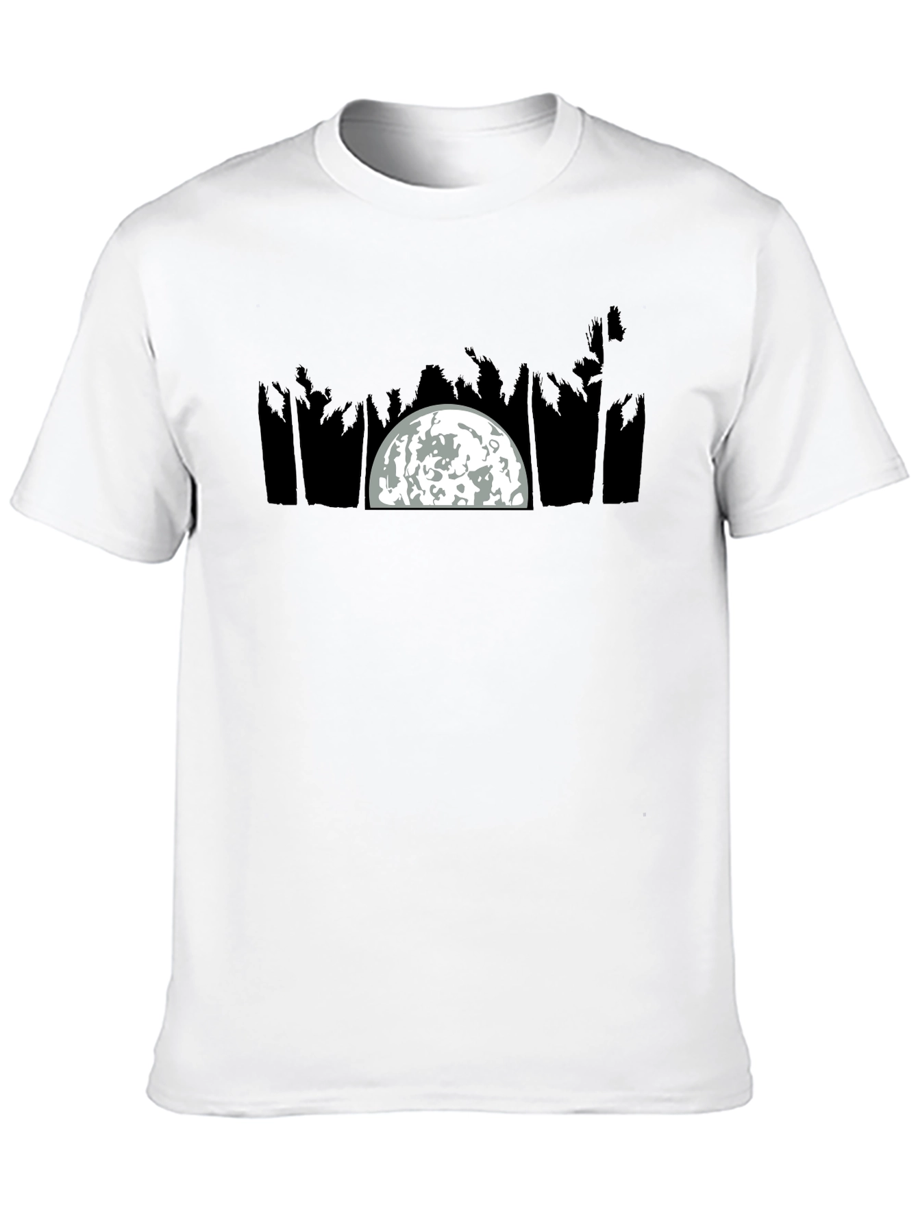 Moonlit Palm Tree Graphic Tee