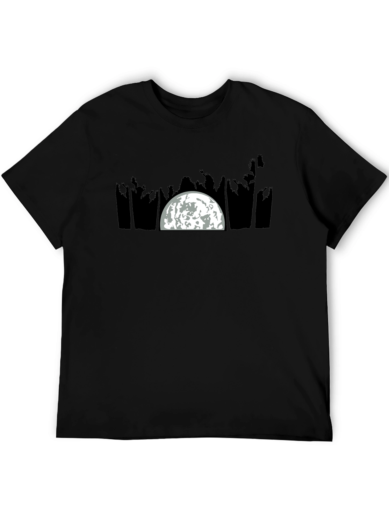 Moonlit Palm Tree Graphic Tee