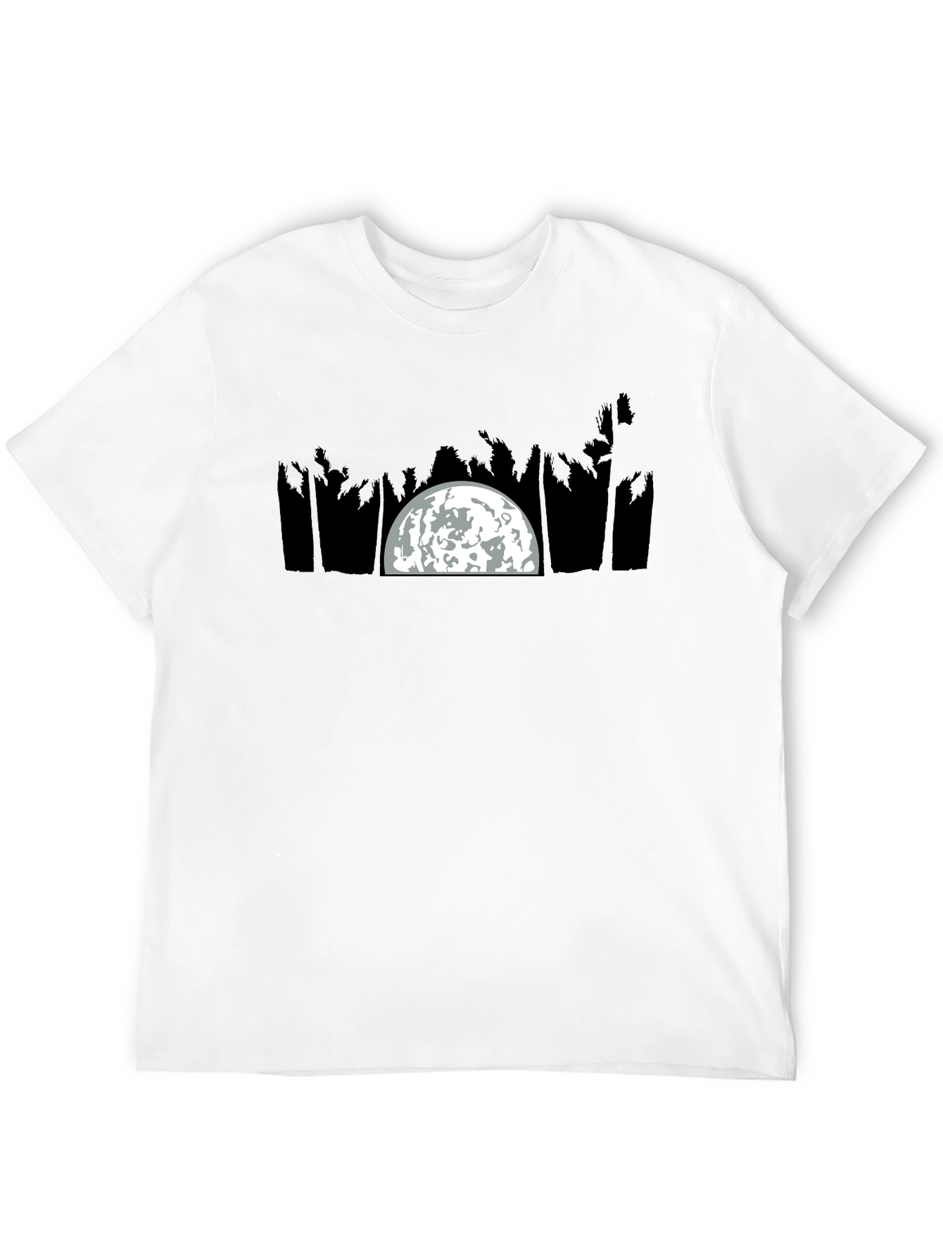 Moonlit Palm Tree Graphic Tee