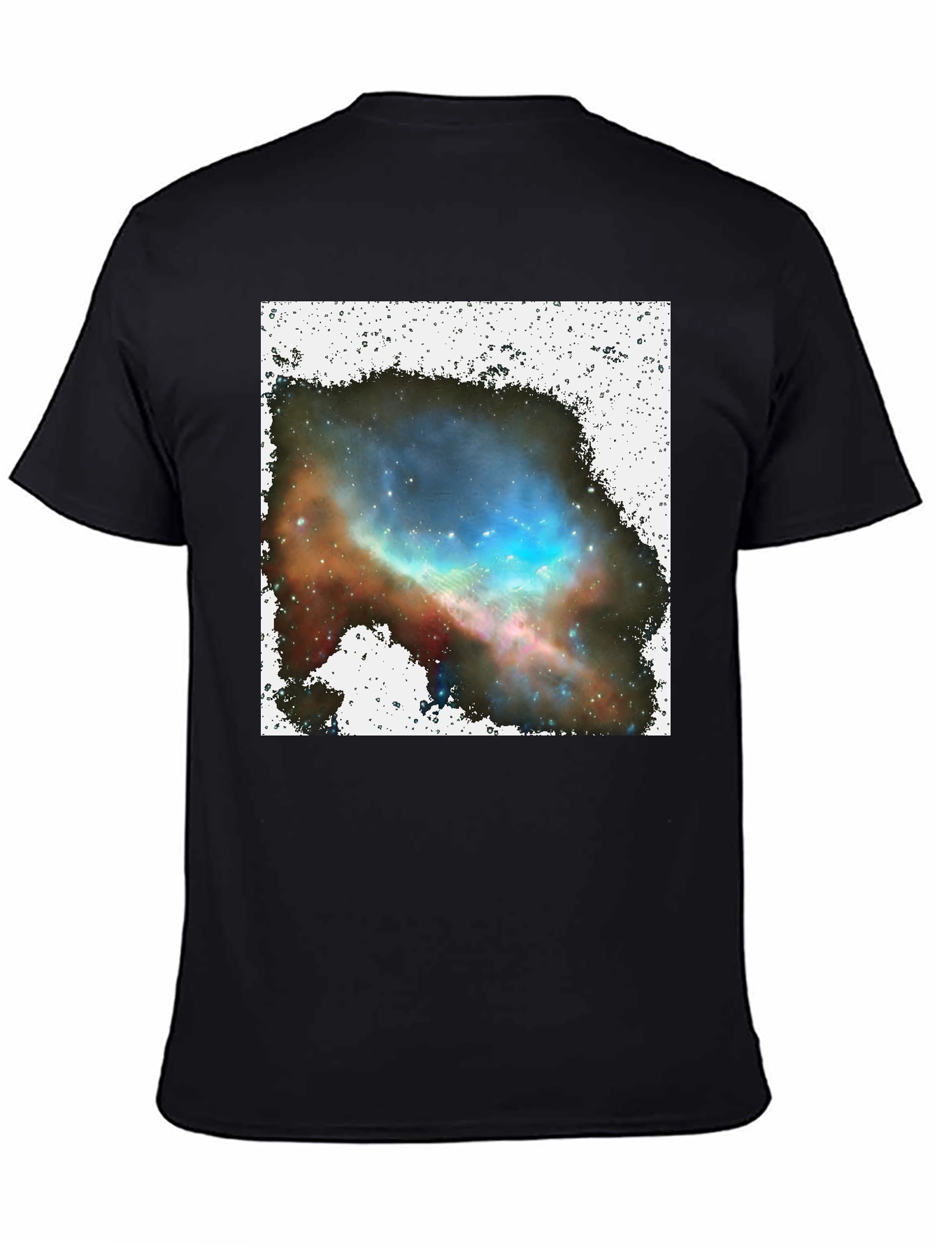 Nebula Print Black T-Shirt
