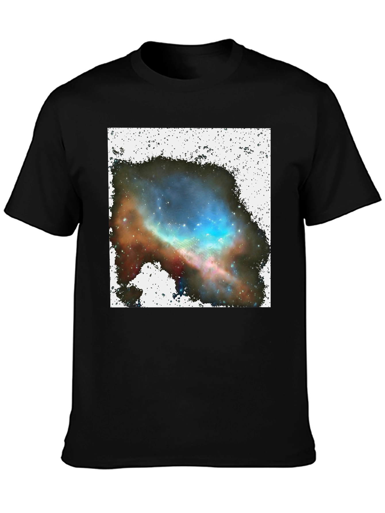 Nebula Print Black T-Shirt