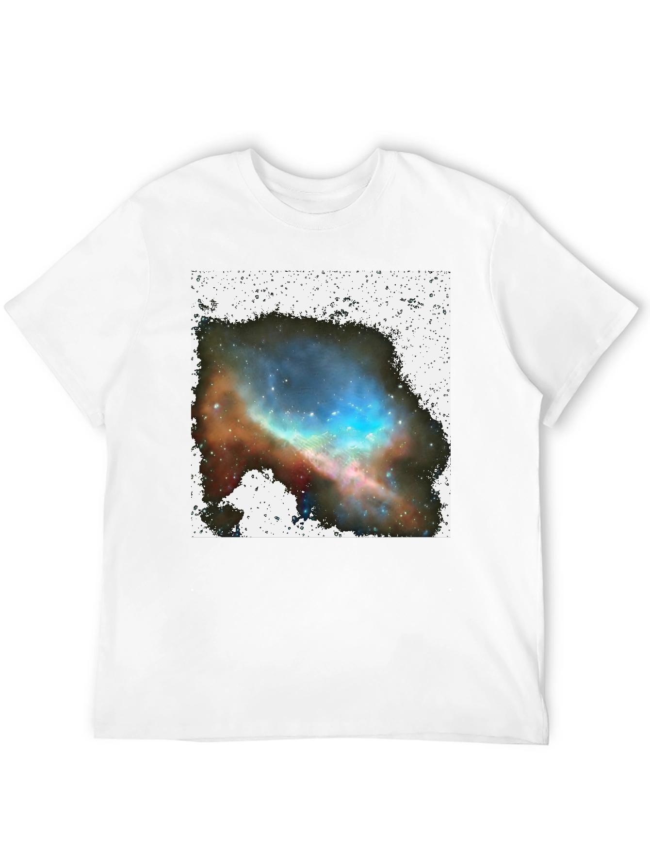 Nebula Print Black T-Shirt