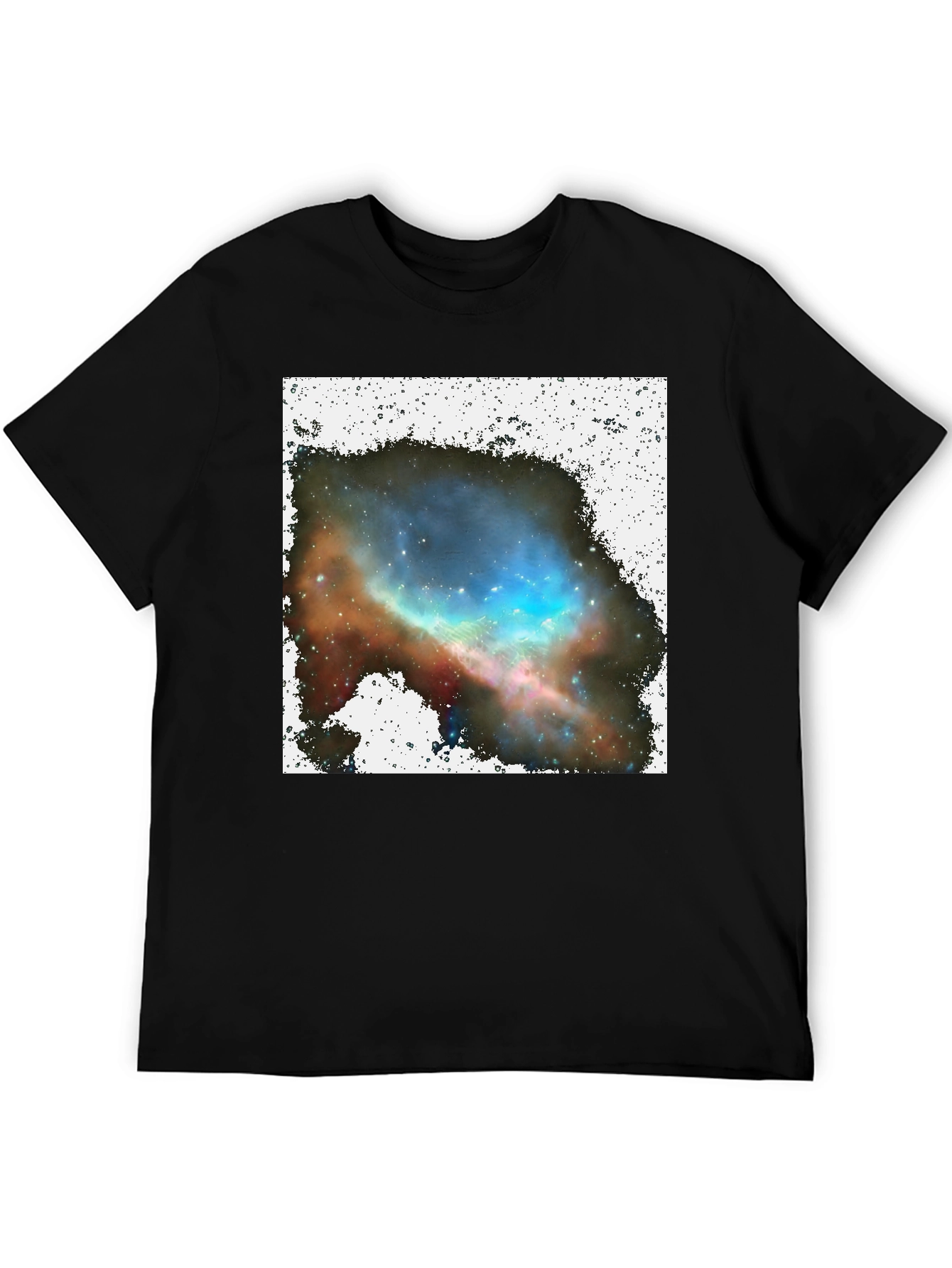 Nebula Print Black T-Shirt