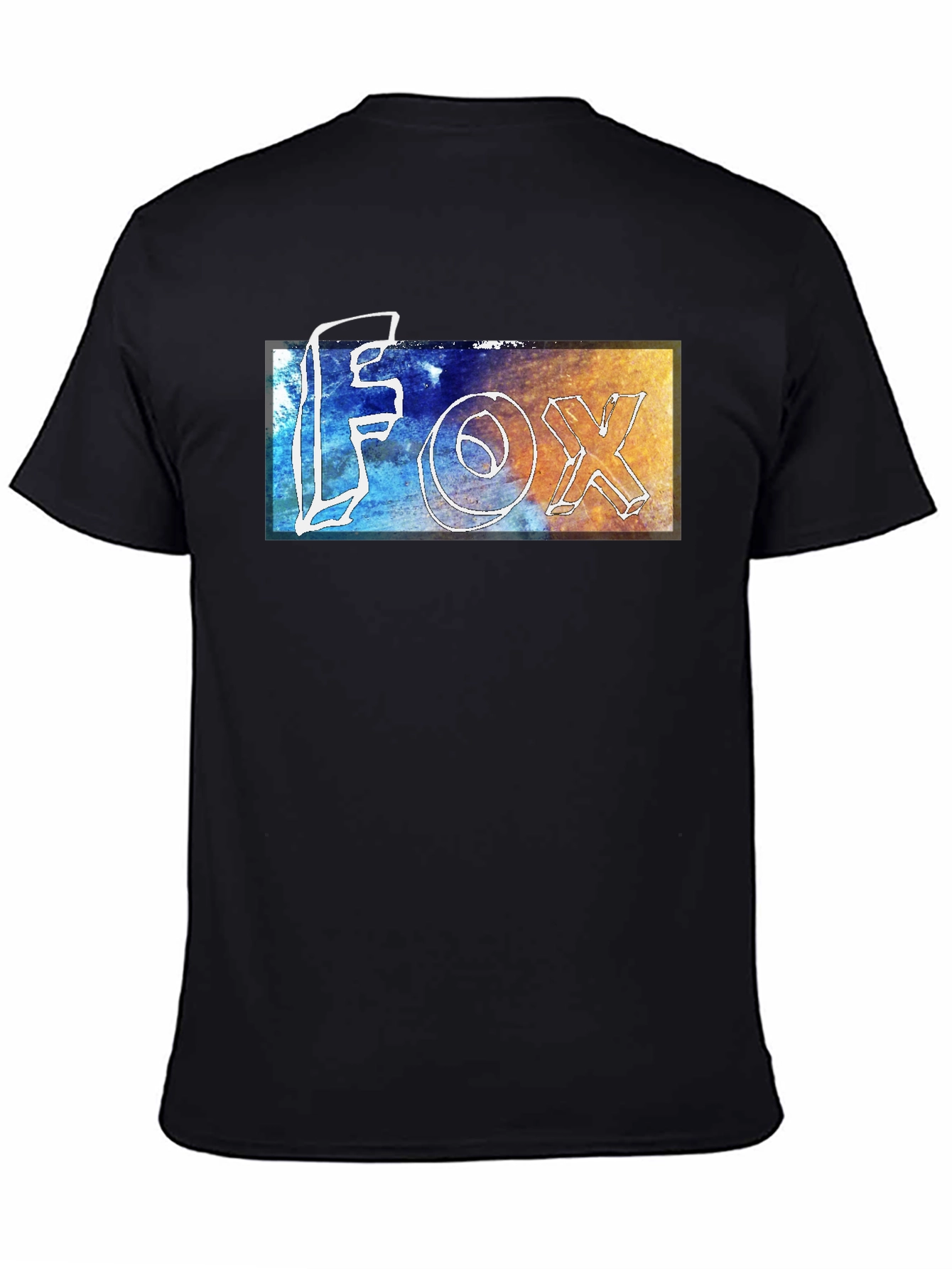 Modern FOX Graphic Tee - Stylish Mens Black T-Shirt