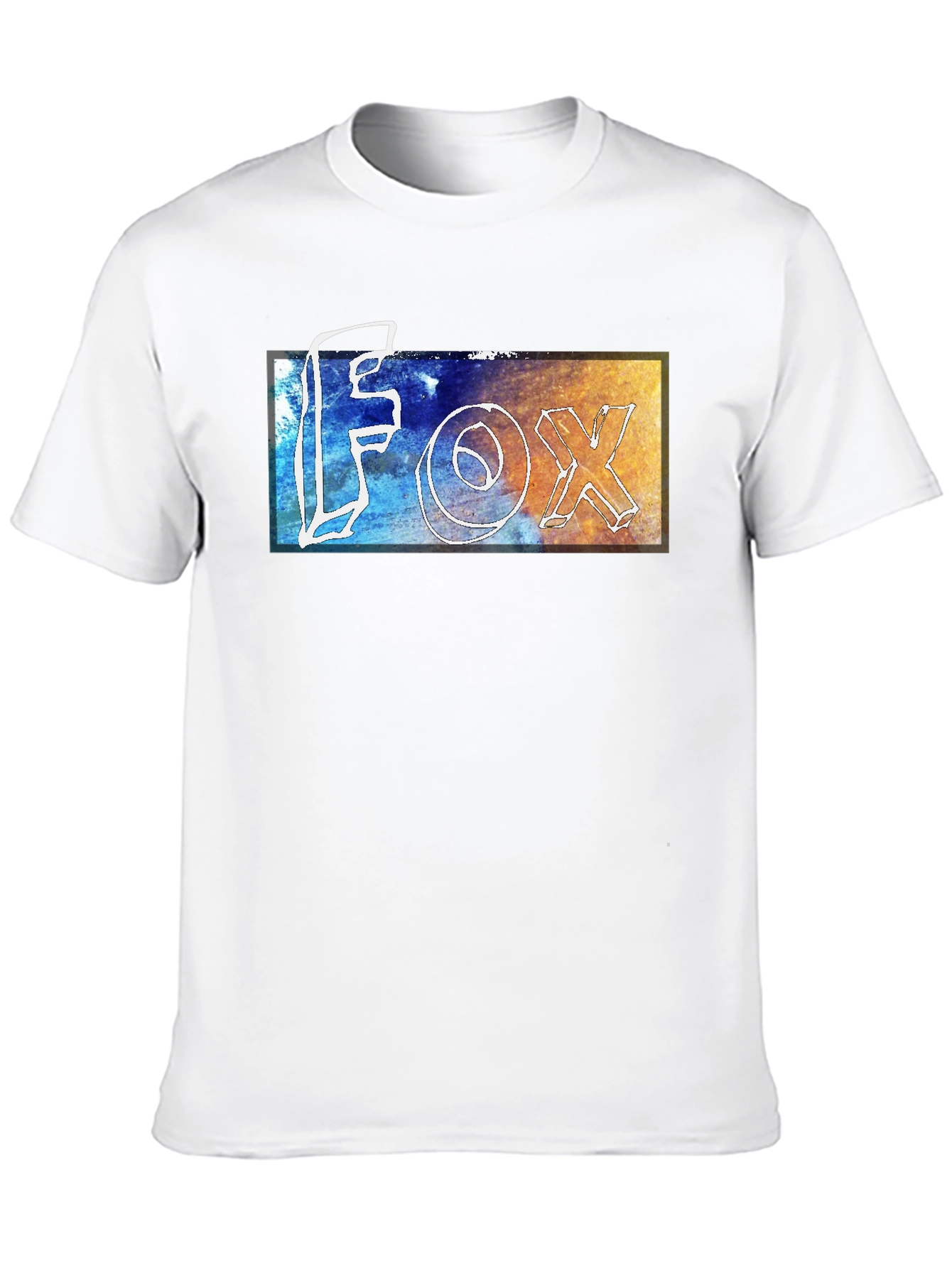 Modern FOX Graphic Tee - Stylish Mens Black T-Shirt
