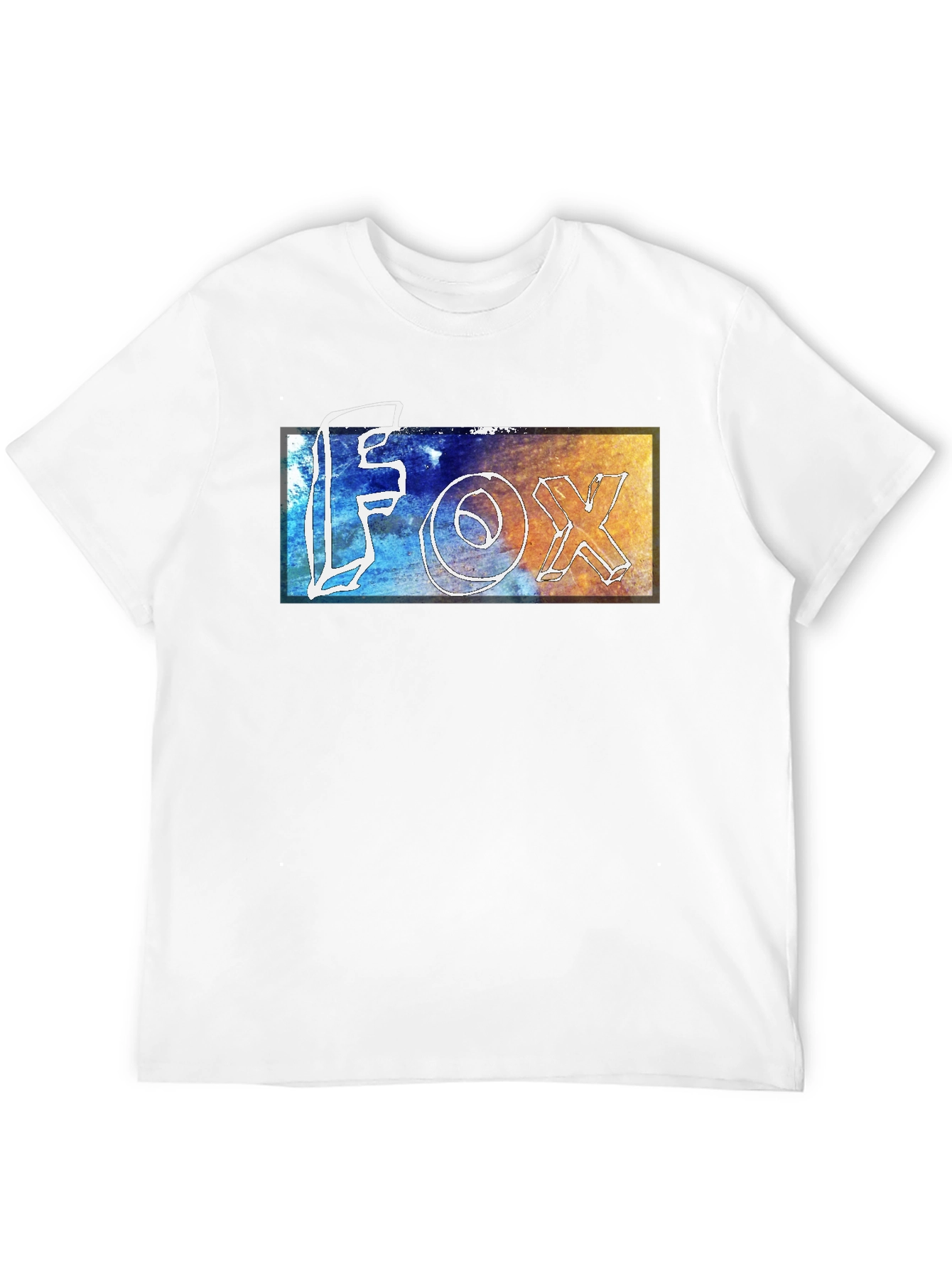 Modern FOX Graphic Tee - Stylish Mens Black T-Shirt