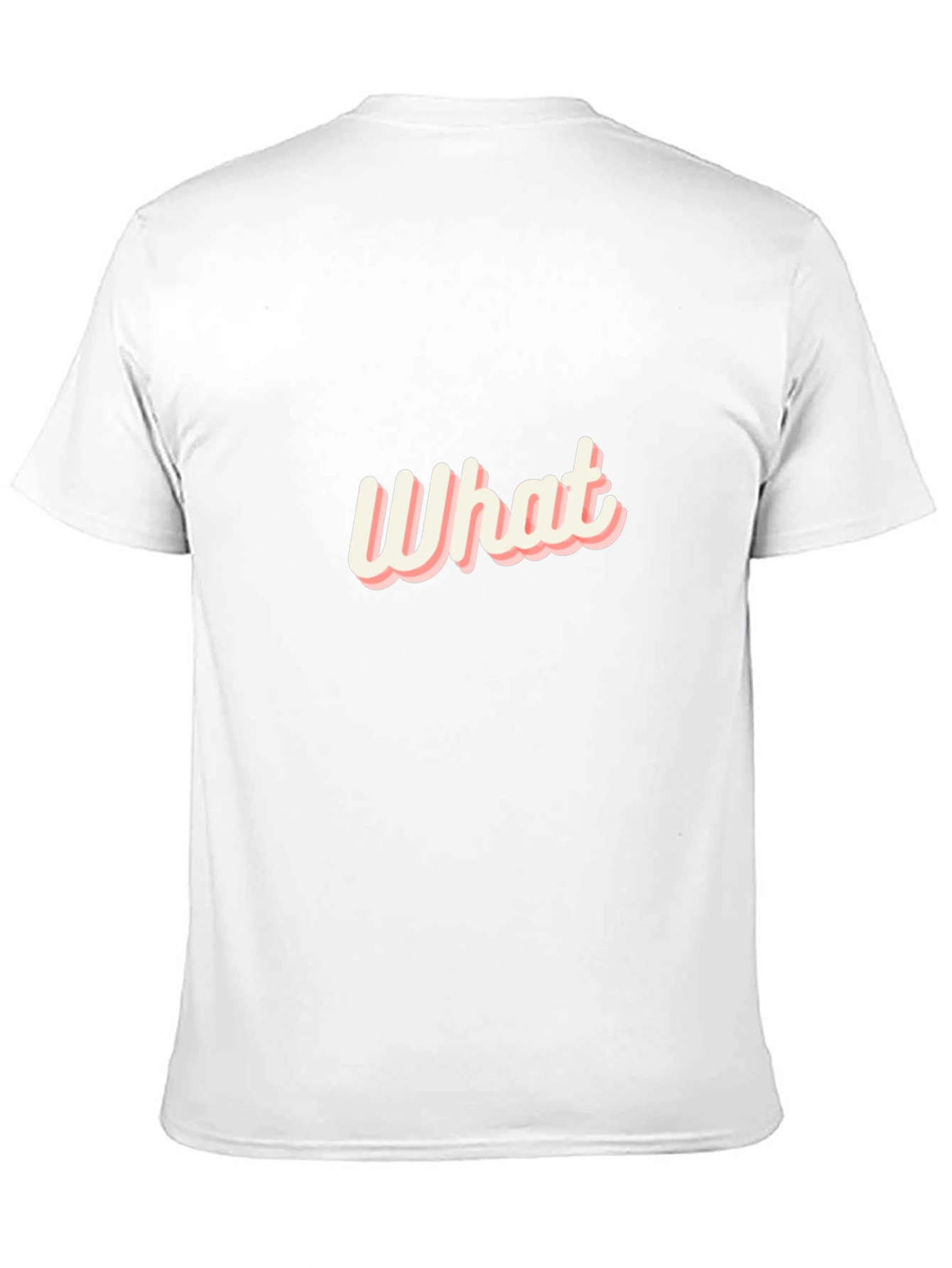 What Graphic Print Mens Black T-Shirt