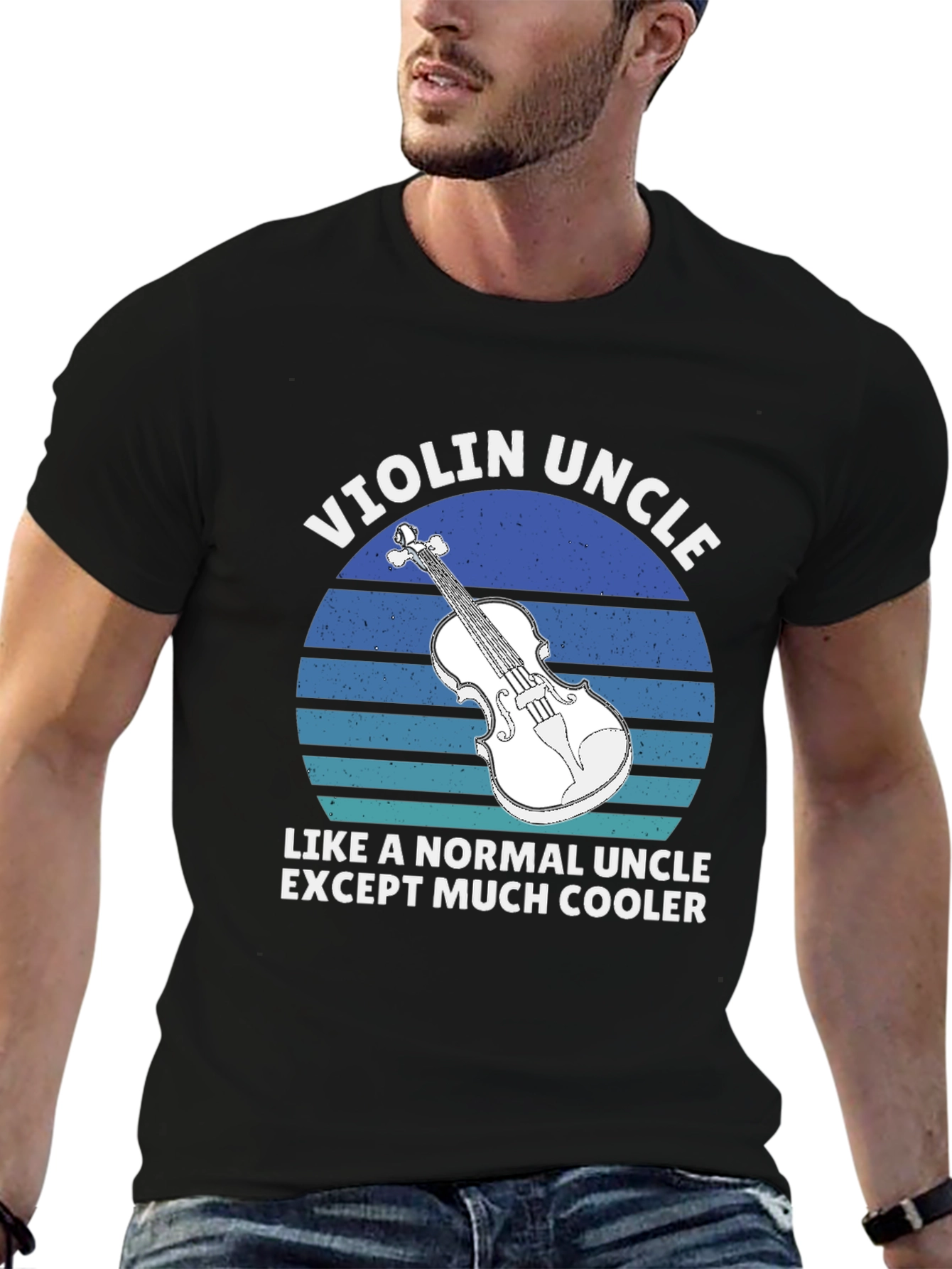 Violin Uncle T-Shirt: Cool Musician Tee
