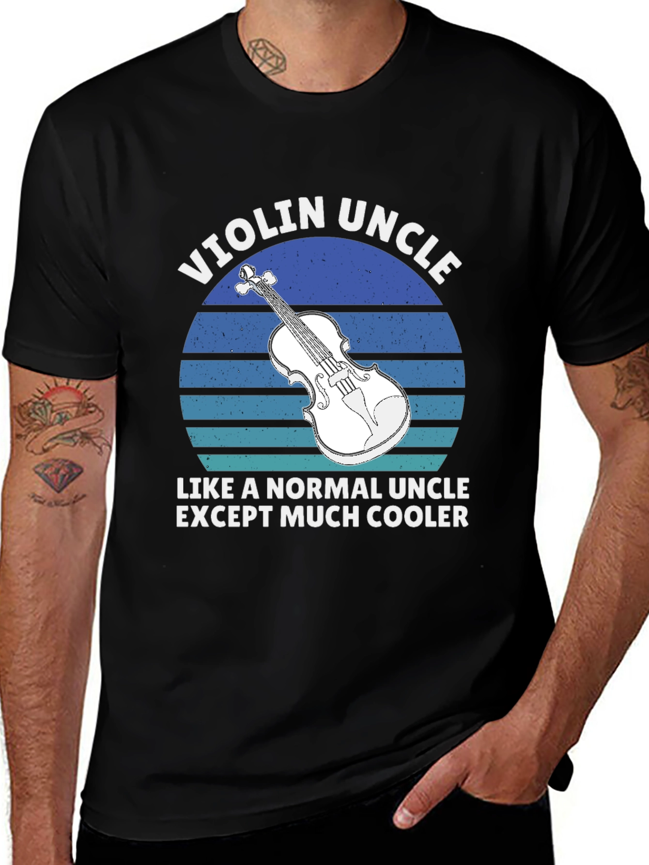 Violin Uncle T-Shirt: Cool Musician Tee