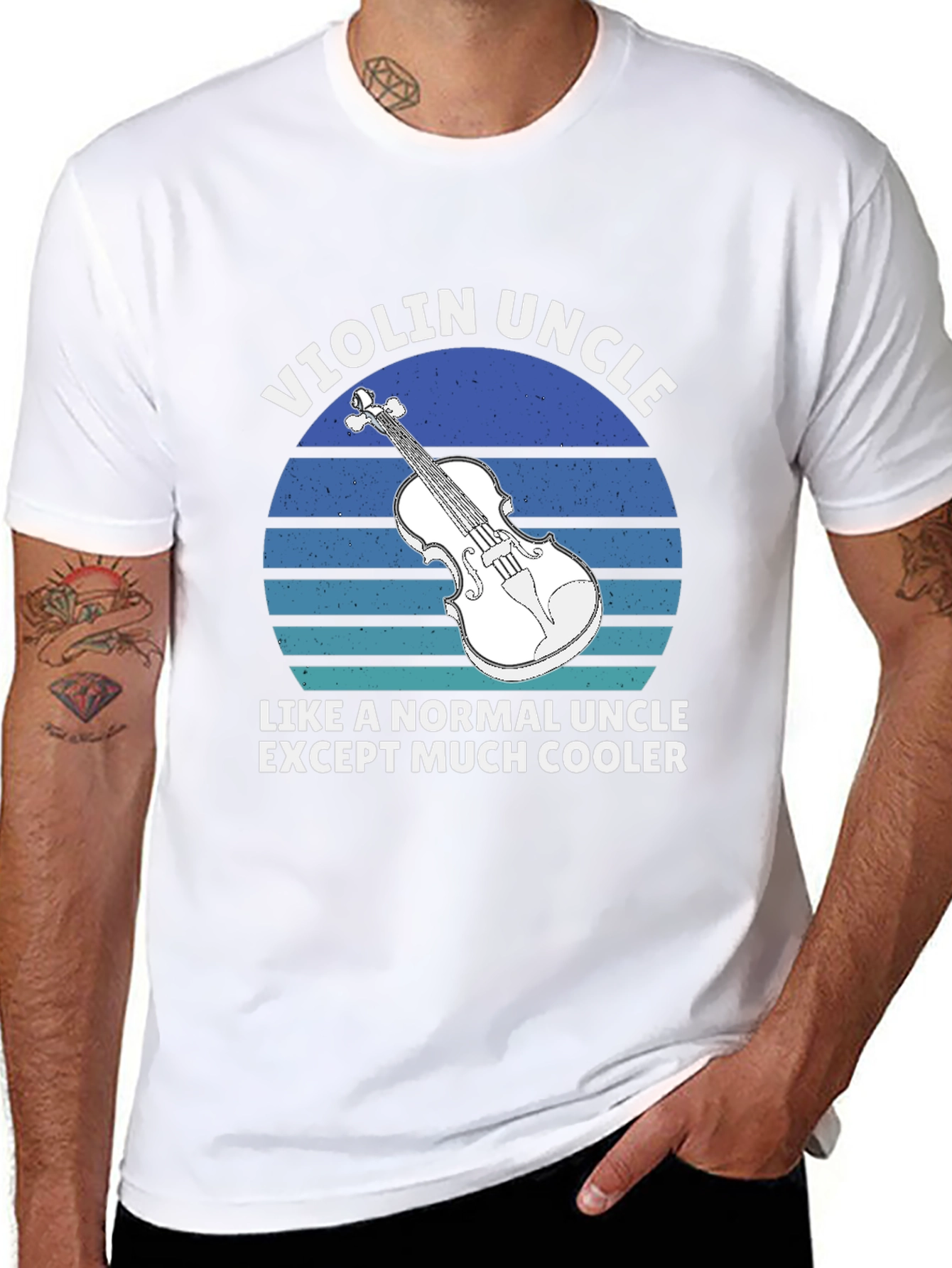 Violin Uncle T-Shirt: Cool Musician Tee