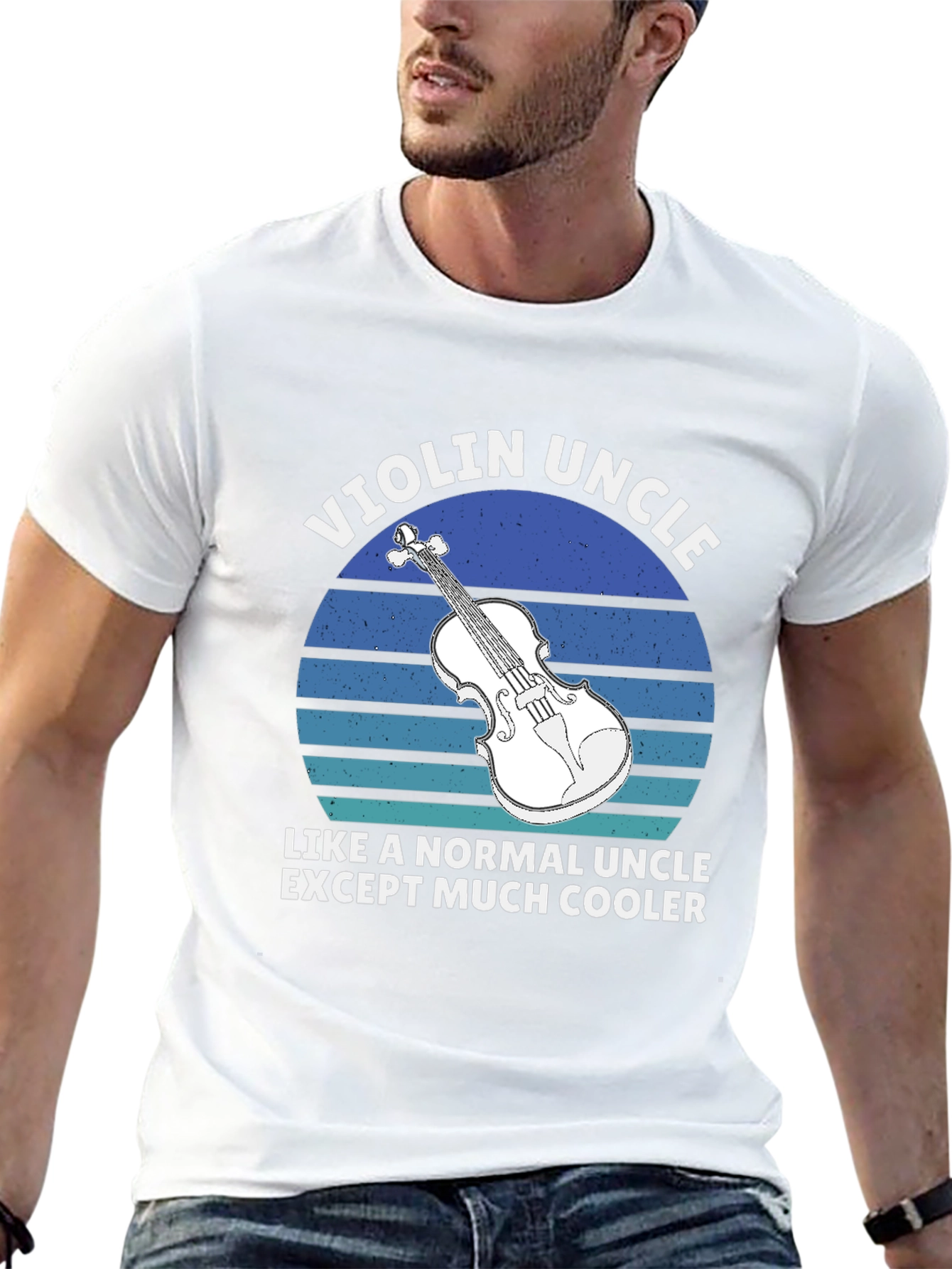 Violin Uncle T-Shirt: Cool Musician Tee