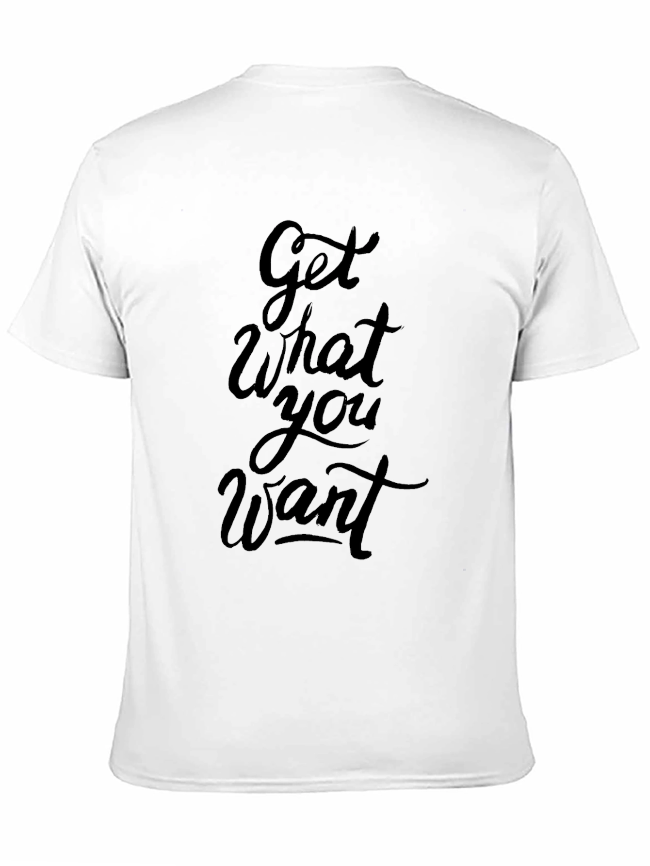 Get What You Want Black Graphic Tee