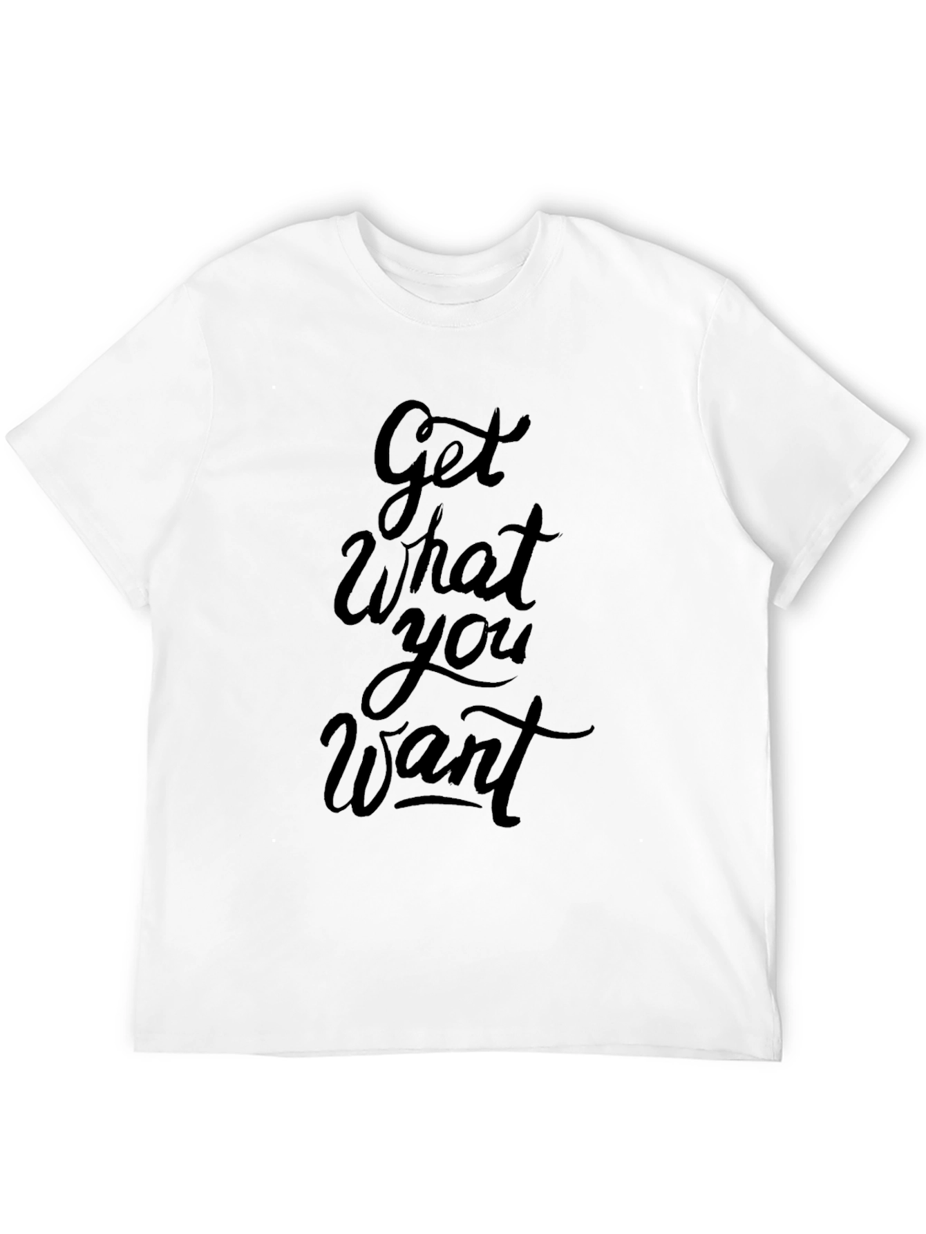 Get What You Want Black Graphic Tee