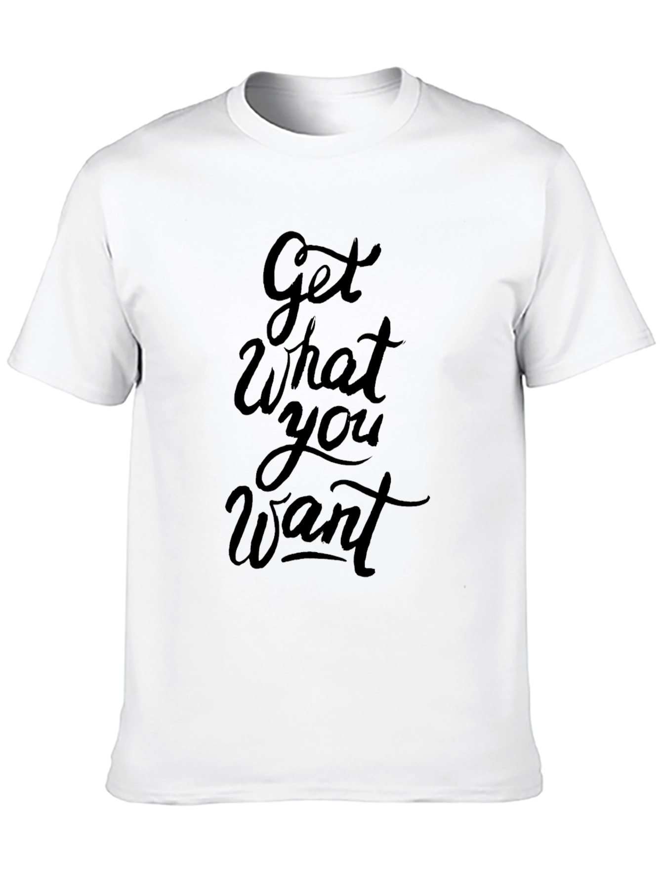 Get What You Want Black Graphic Tee