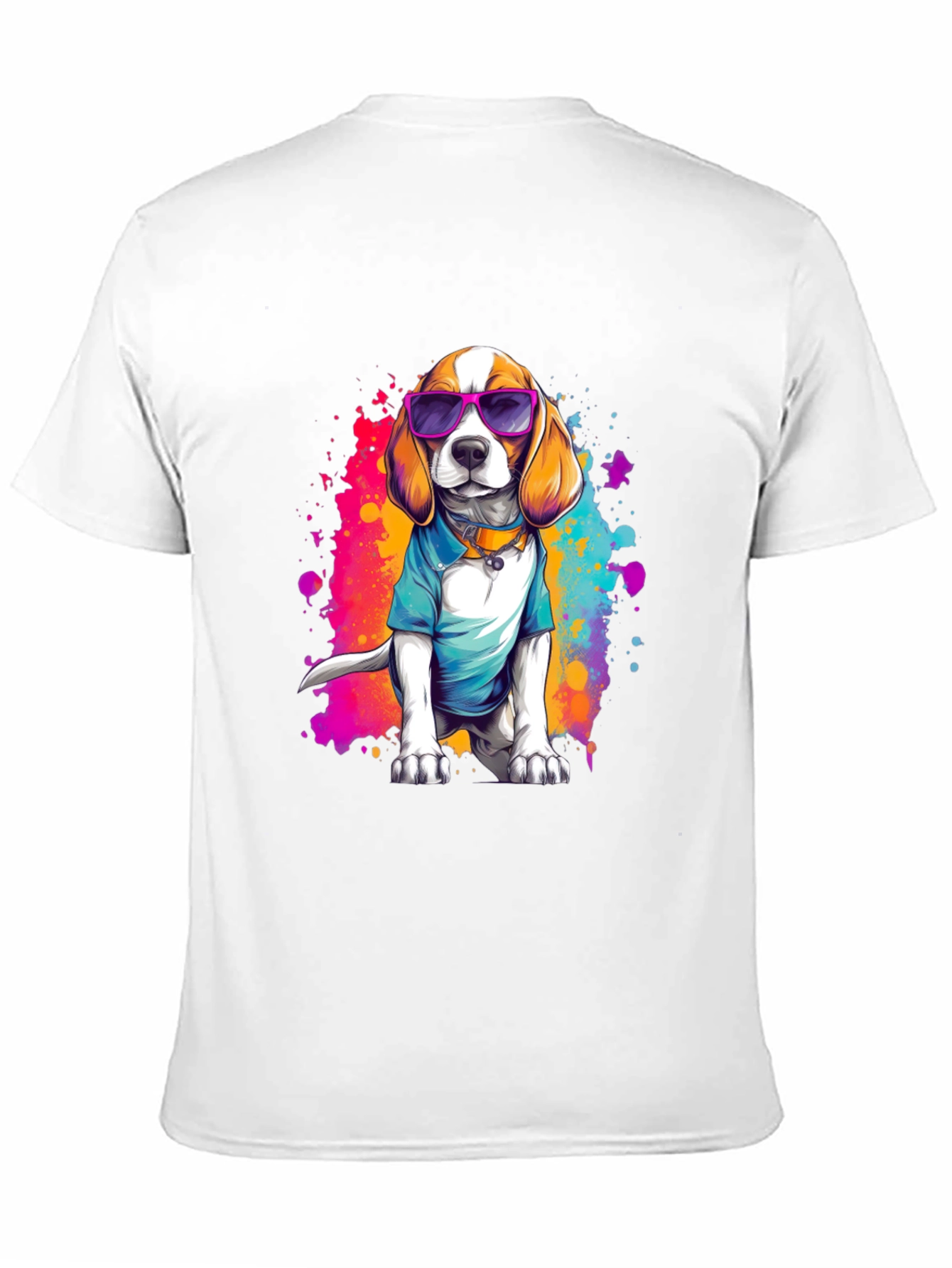 Cool Beagle Dog Graphic Black T-Shirt