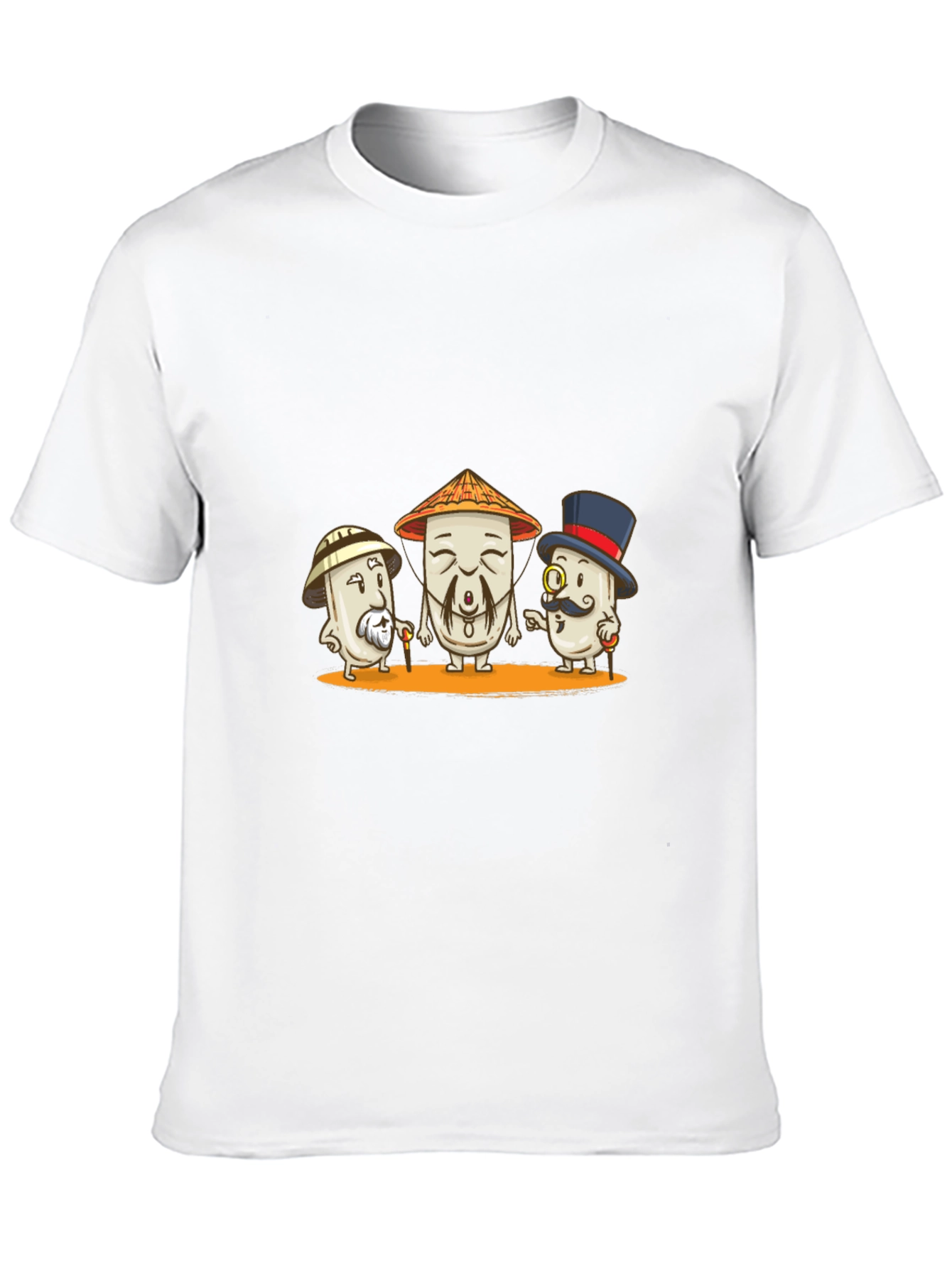 Stylish Black T-Shirt with Humorous Cartoon Design