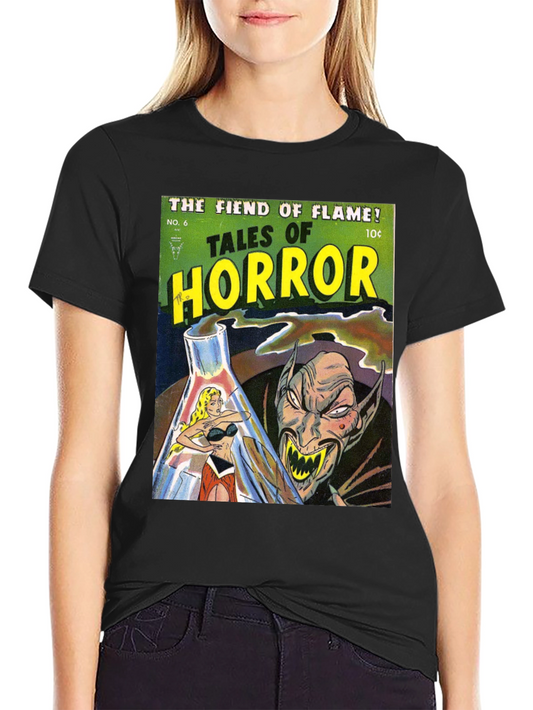 Tales of Horror Graphic Tee - Vintage Comic Book Style