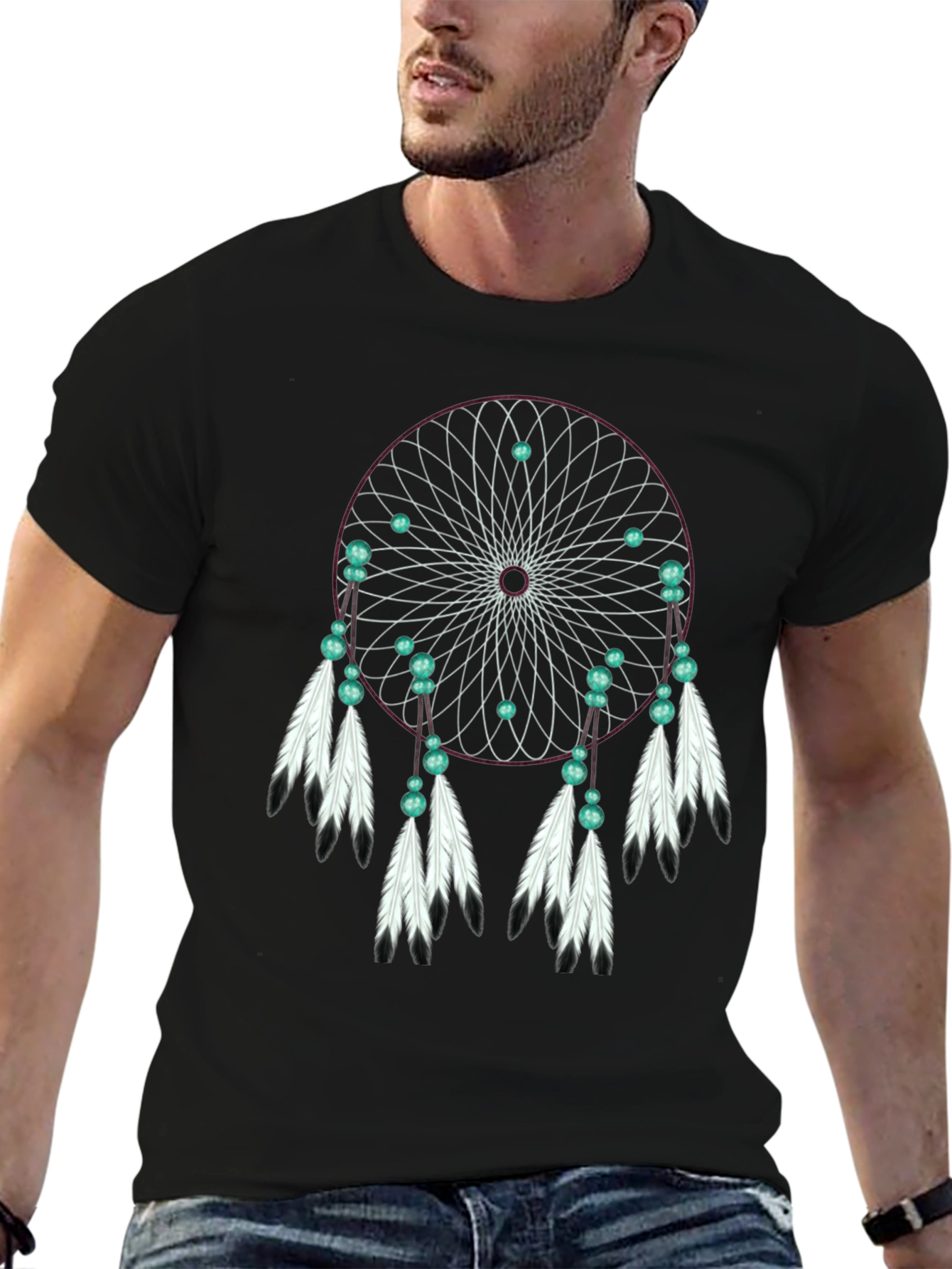 Dreamcatcher Graphic T-Shirt - Black