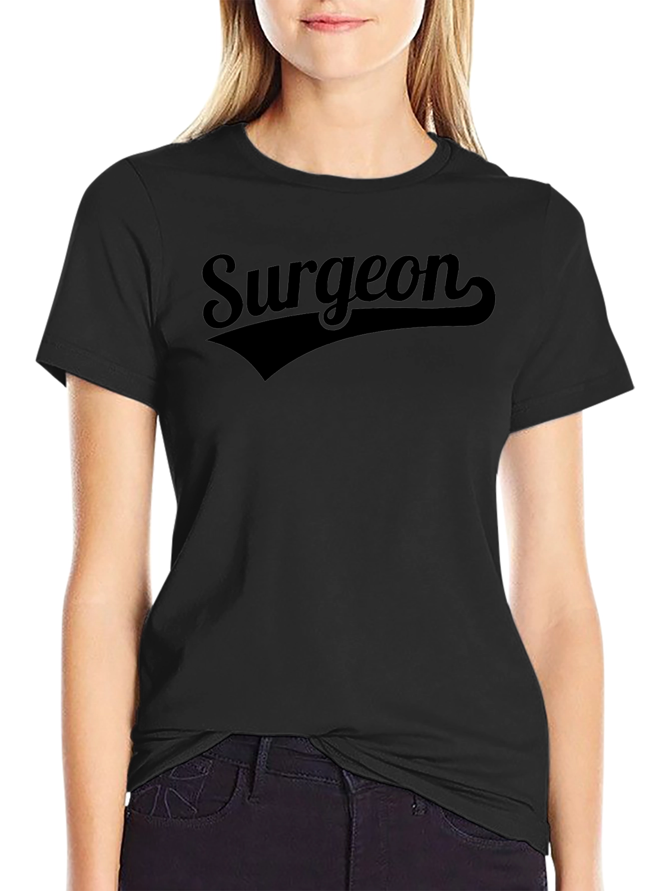 Surgeon T-Shirt - Black Cotton Tee