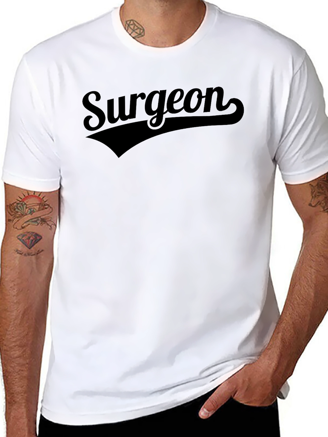 Surgeon T-Shirt - Black Cotton Tee
