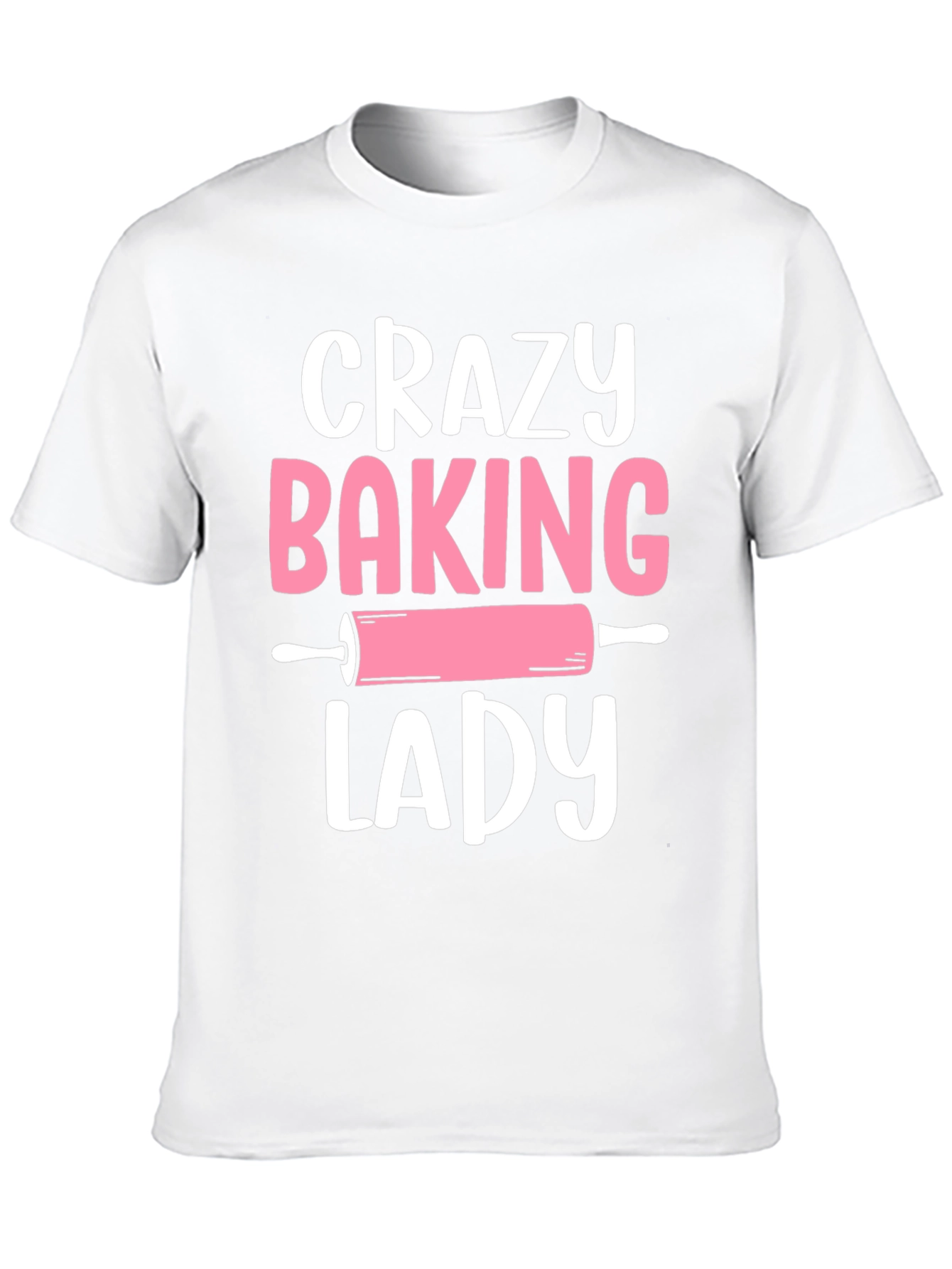 Crazy Baking Lady Graphic Tee - Black