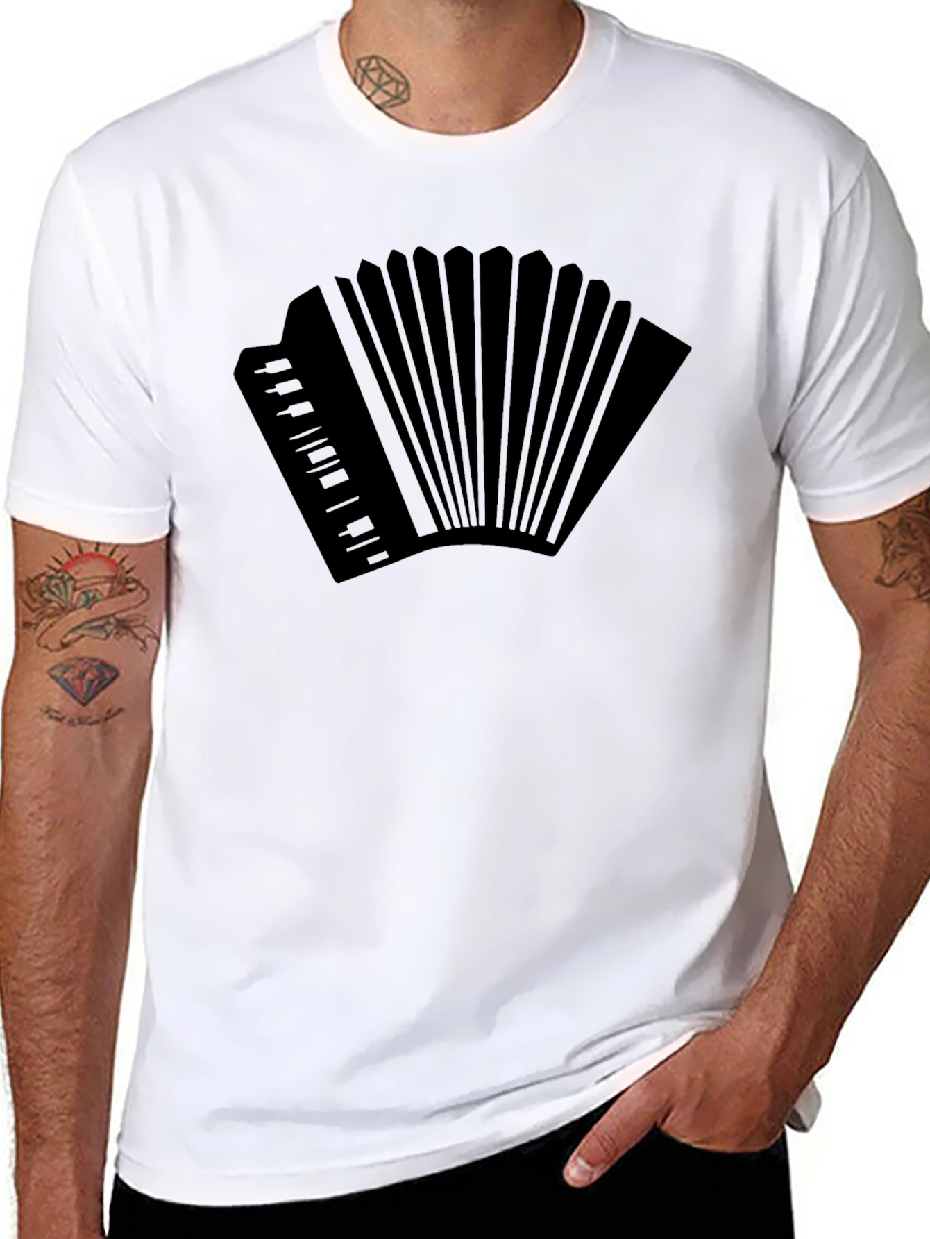 Accordion Graphic Tee - Musicians Gift